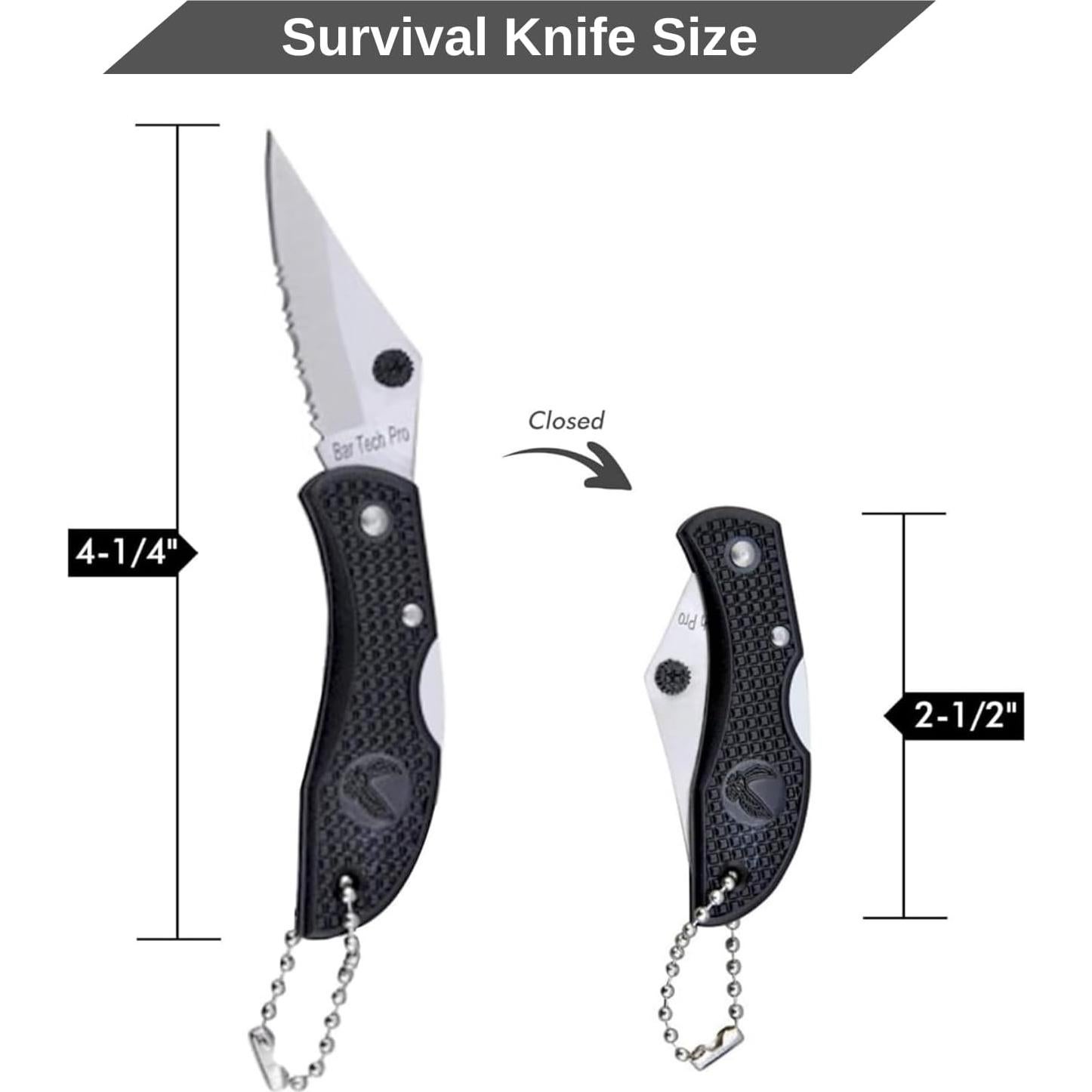 Cuchillo de Llavero BarTech Pro Acero Inoxidable 4.76 cm