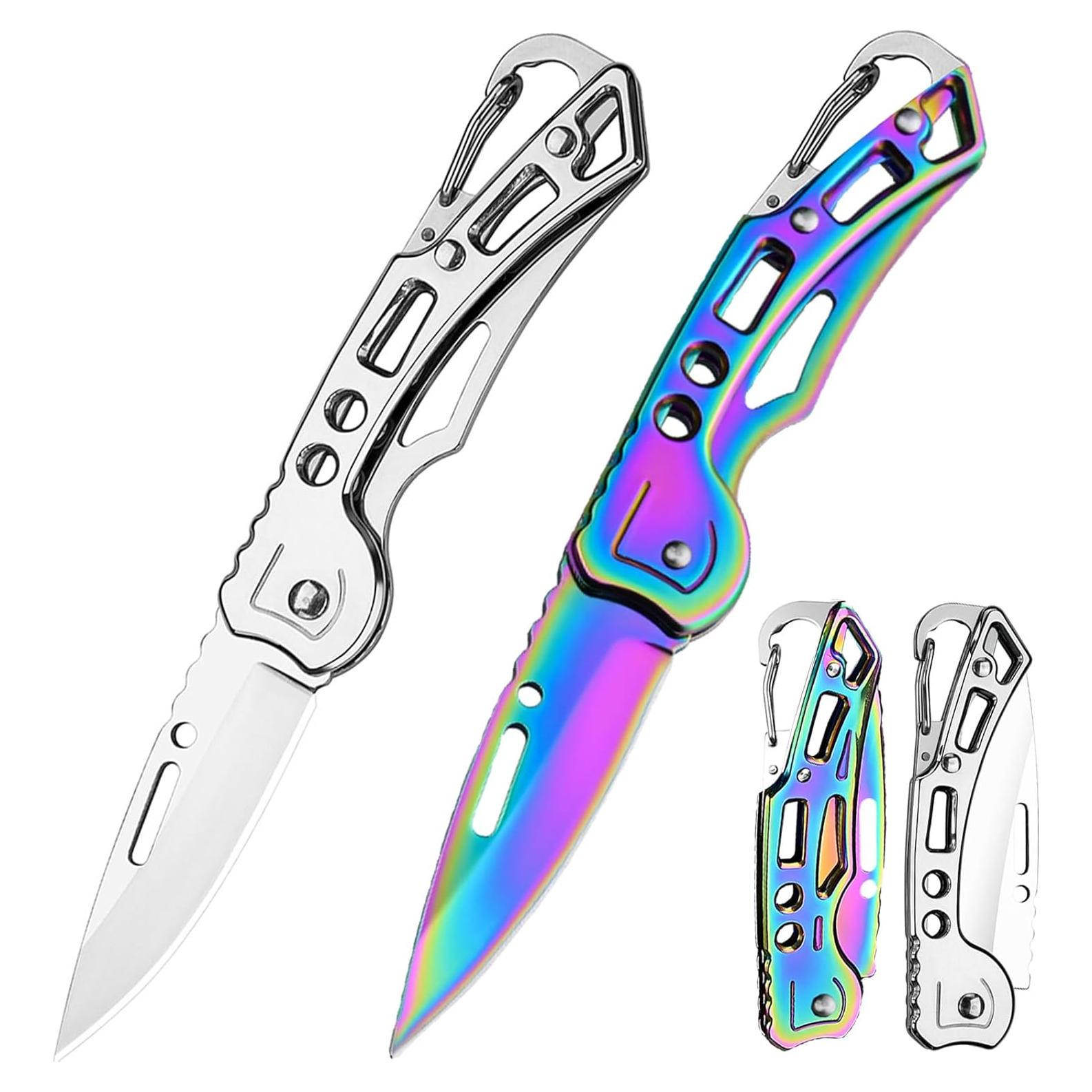 Set de 2 Cuchillos Plegables Klumuke de Acero Inoxidable