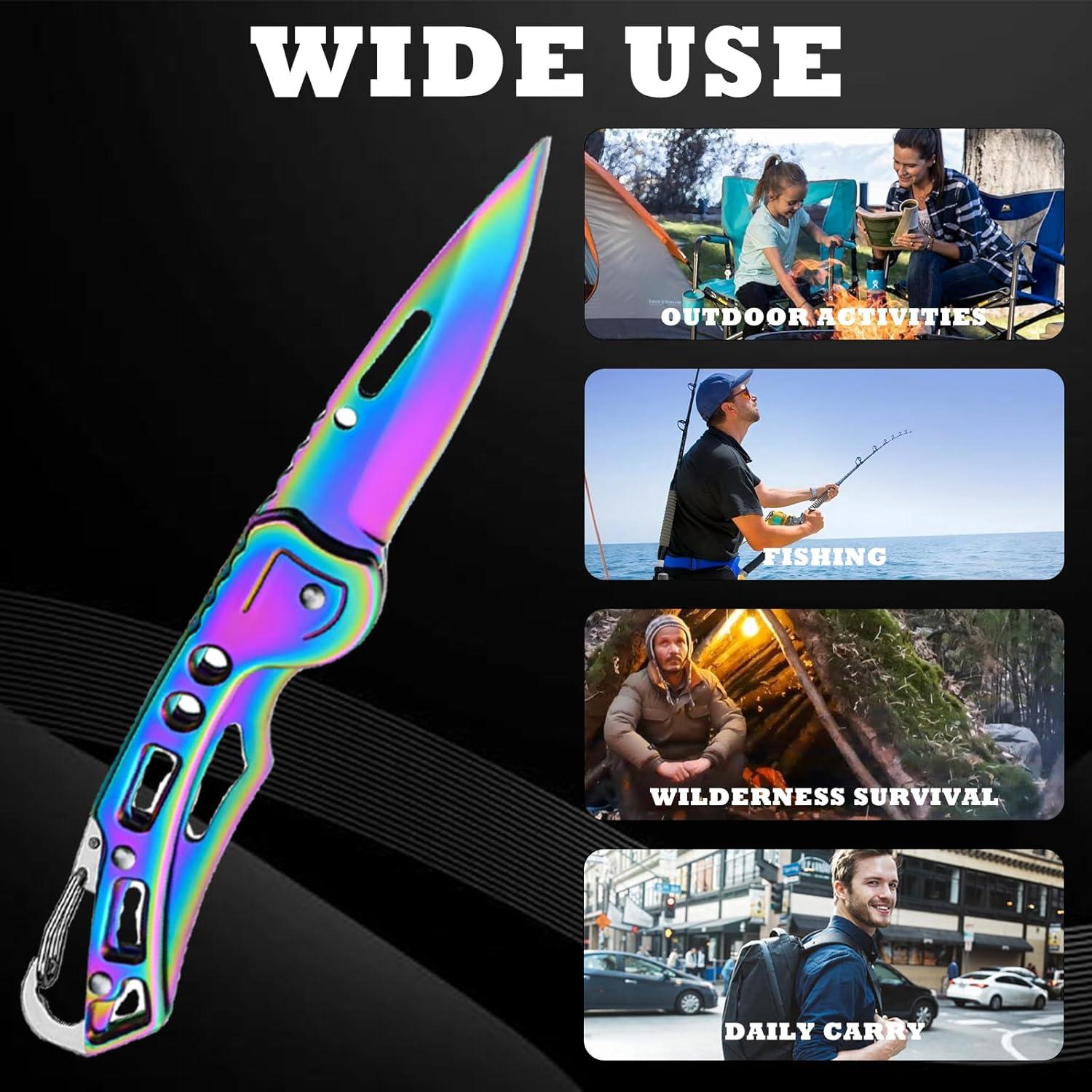 Set de 2 Cuchillos Plegables Klumuke de Acero Inoxidable