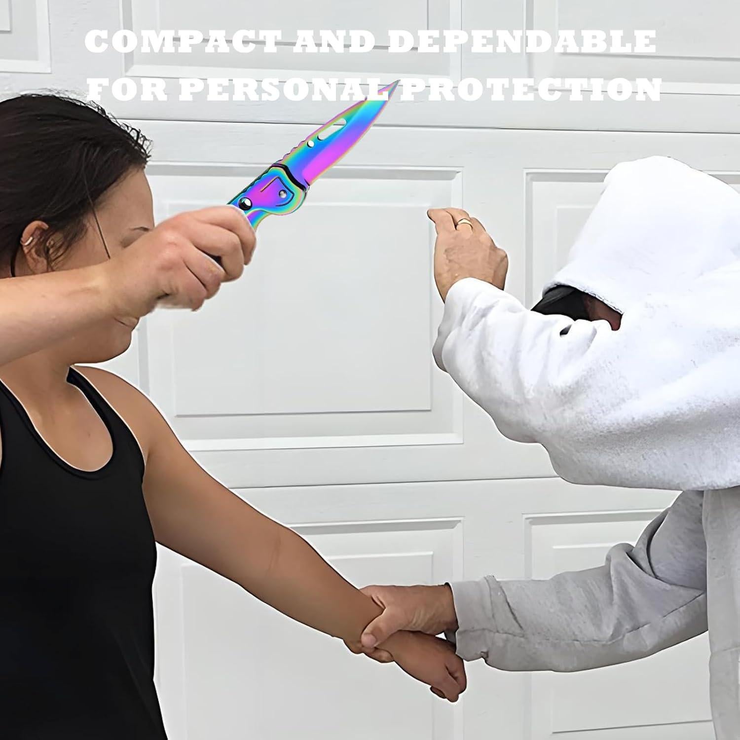 Set de 2 Cuchillos Plegables Klumuke de Acero Inoxidable