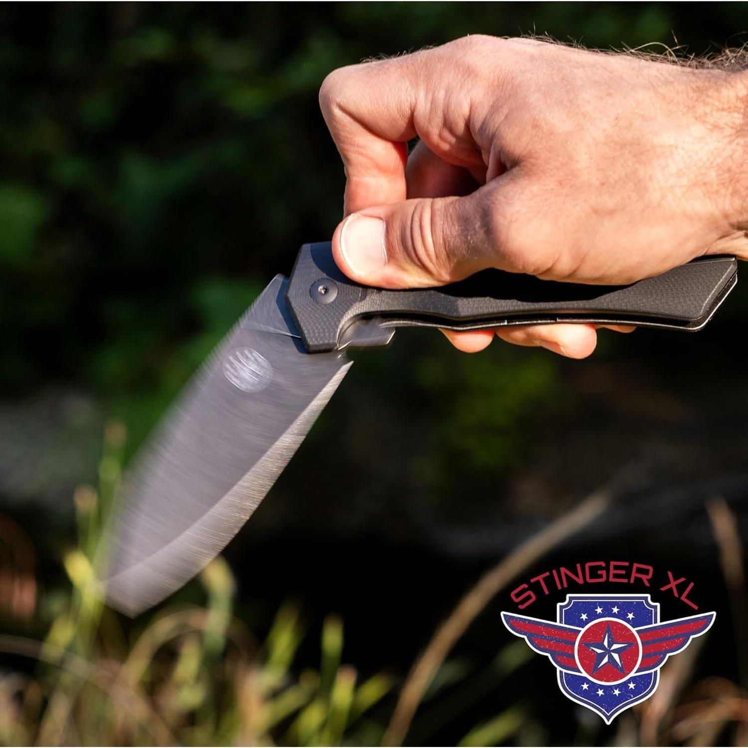 Cuchillo Plegable Off-Grid Stinger XL Acero 154CM 23.5cm