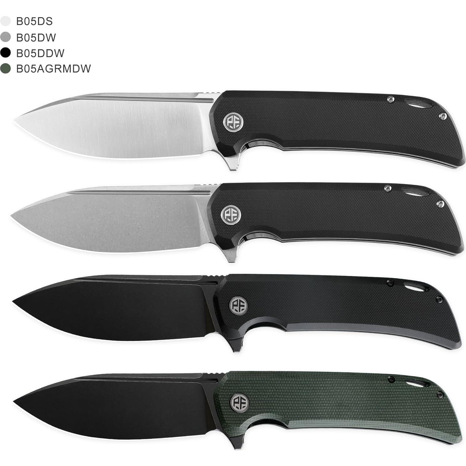 Cuchillo Plegable Pescado Petrificado PFB05 9.8 cm Acero G10