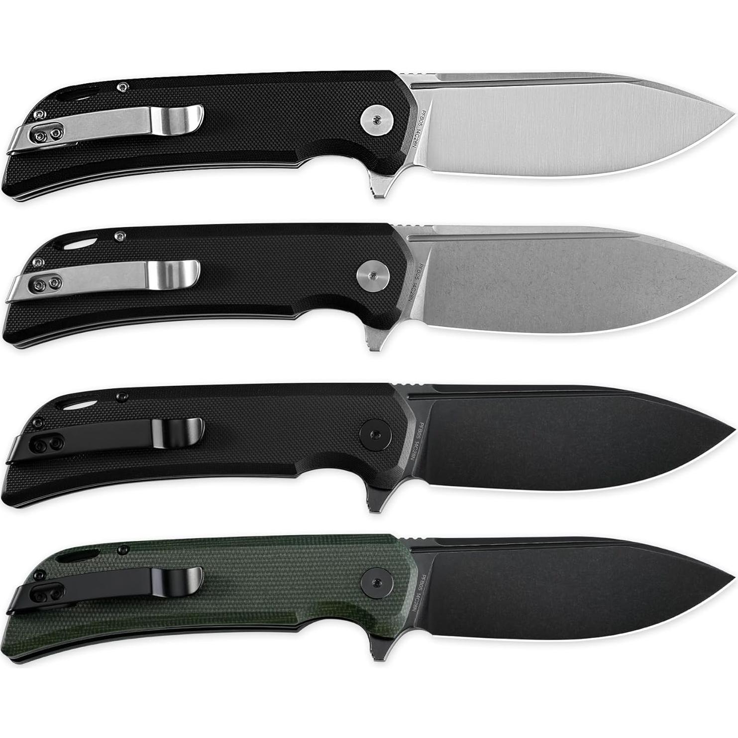 Cuchillo Plegable Pescado Petrificado PFB05 9.8 cm Acero G10