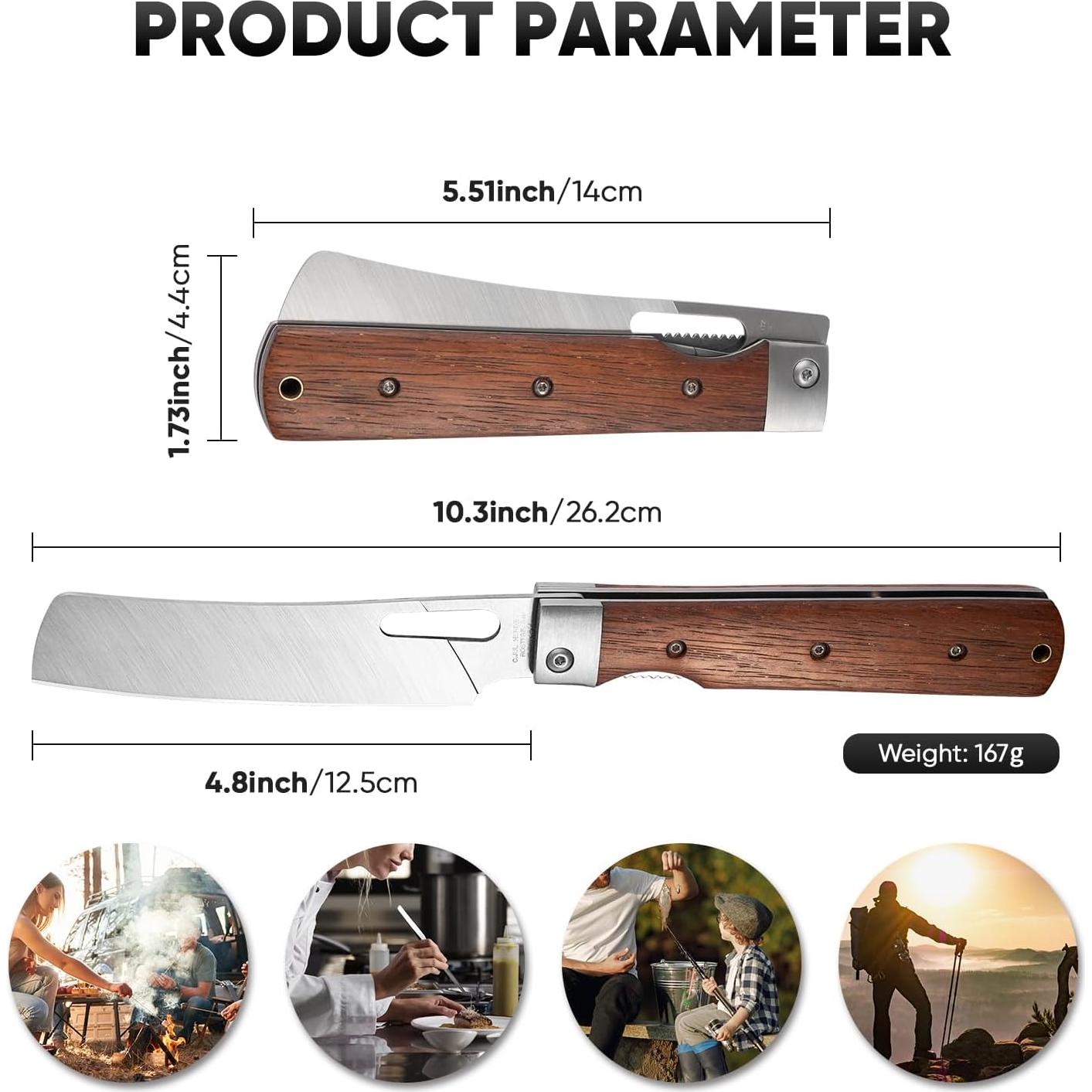 Cuchillo de Chef Plegable XXV 12.19 cm Acero Inoxidable 440A