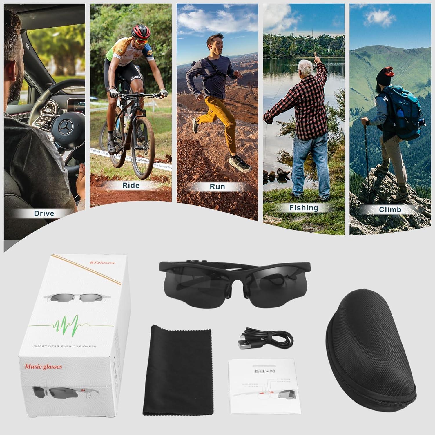 Gafas de sol inteligentes KevBinth con Bluetooth 5.0 y UV400