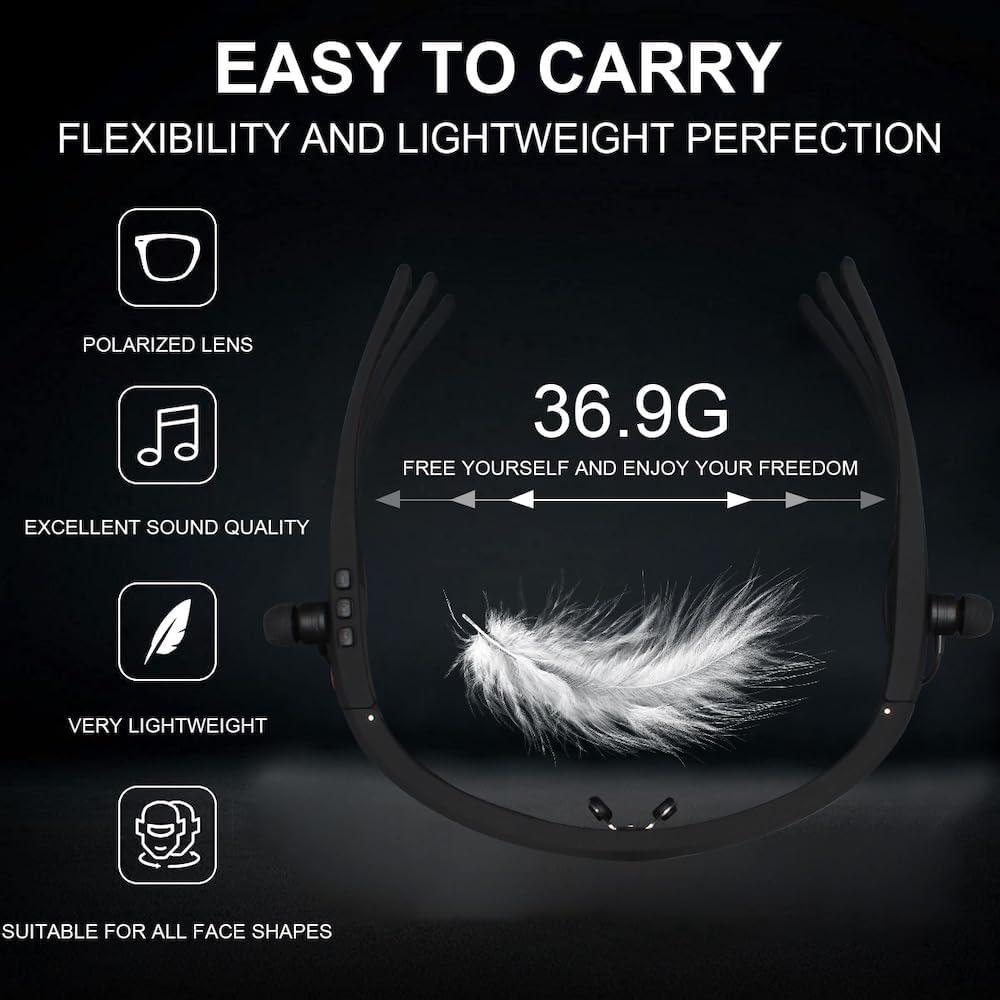 Gafas de sol inteligentes KevBinth con Bluetooth 5.0 y UV400