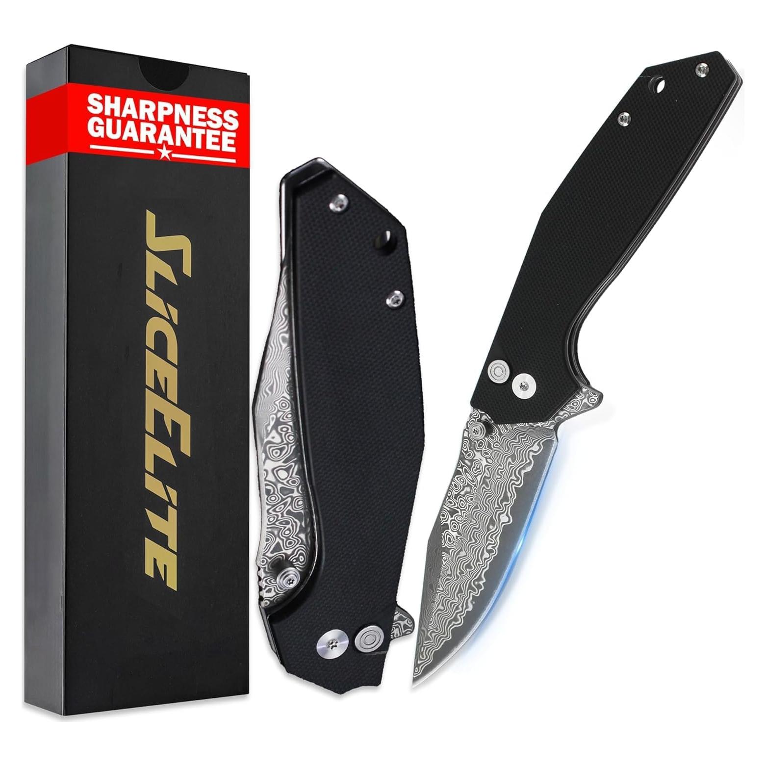 Cuchillo Plegable SliceElite Viper's Veil 8.4cm Damasco