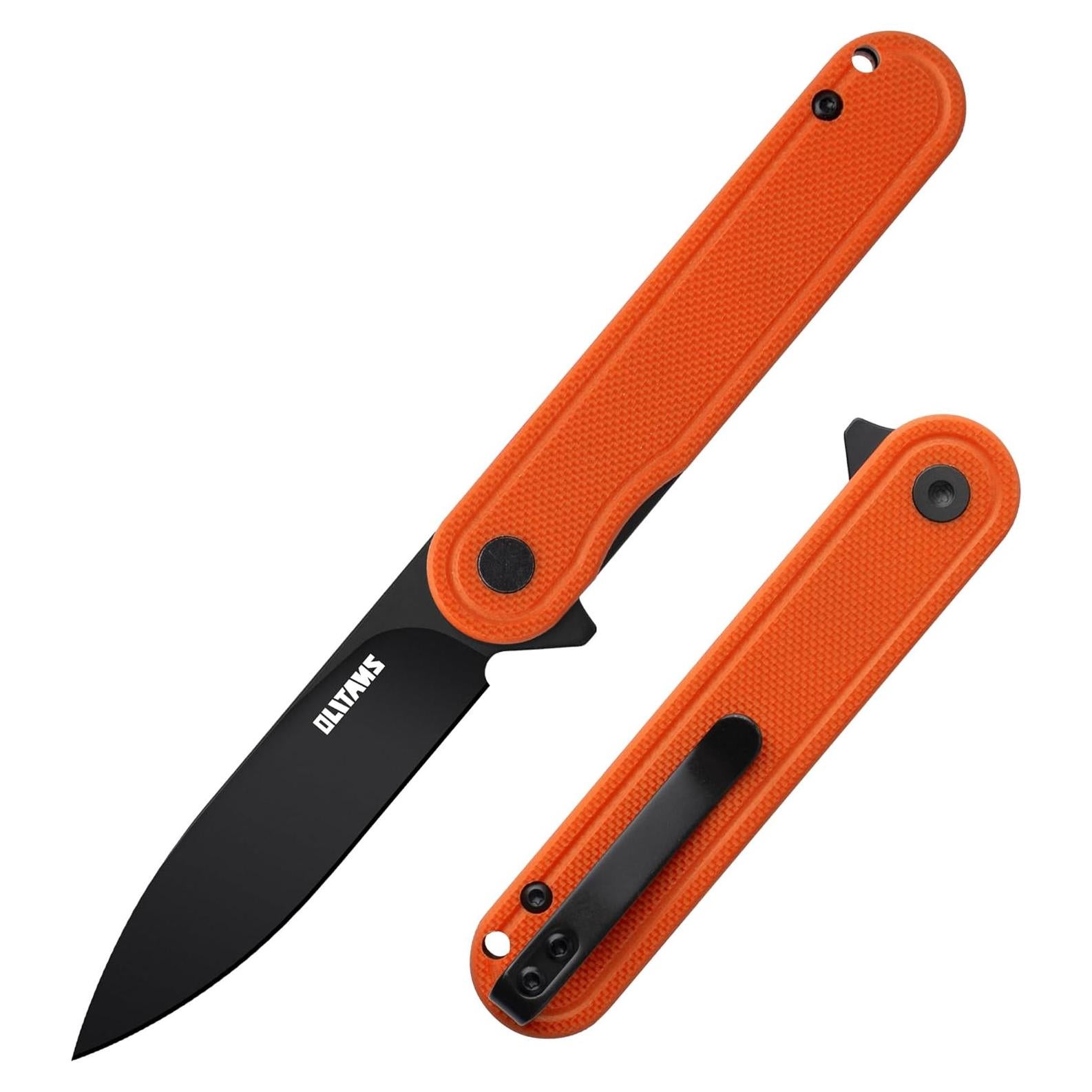 Cuchillo de bolsillo OLITANS G040, acero D2 6.99 cm, mango G10