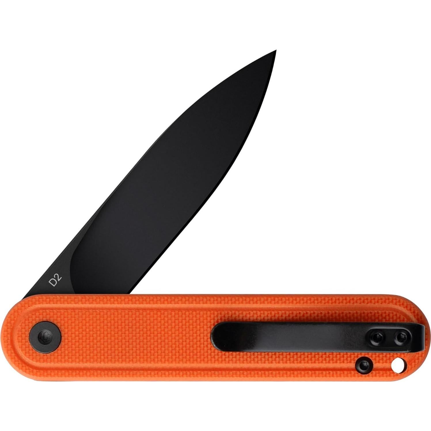 Cuchillo de bolsillo OLITANS G040, acero D2 6.99 cm, mango G10