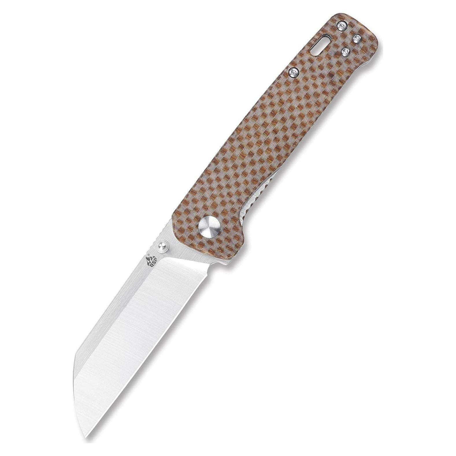 Cuchillo Plegable QSP Penguin - Hoja D2 10.16 cm - Mango Micarta