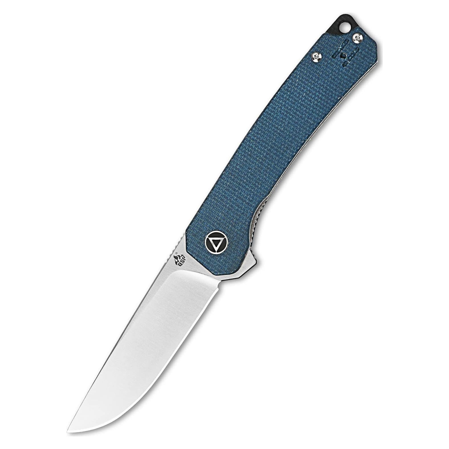 Cuchillo Plegable QSP Osprey 8.26cm 14C28N Micarta Azul