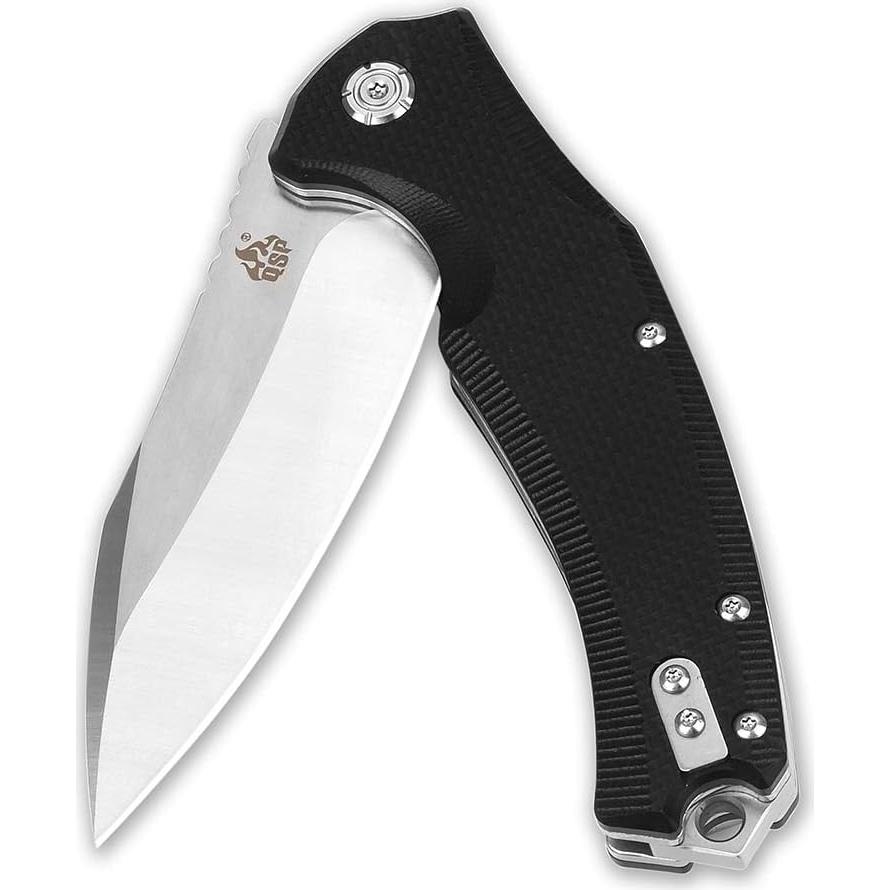 Cuchillo Plegable QSP Snipe D2 Mango G10 121mm EDC Táctico