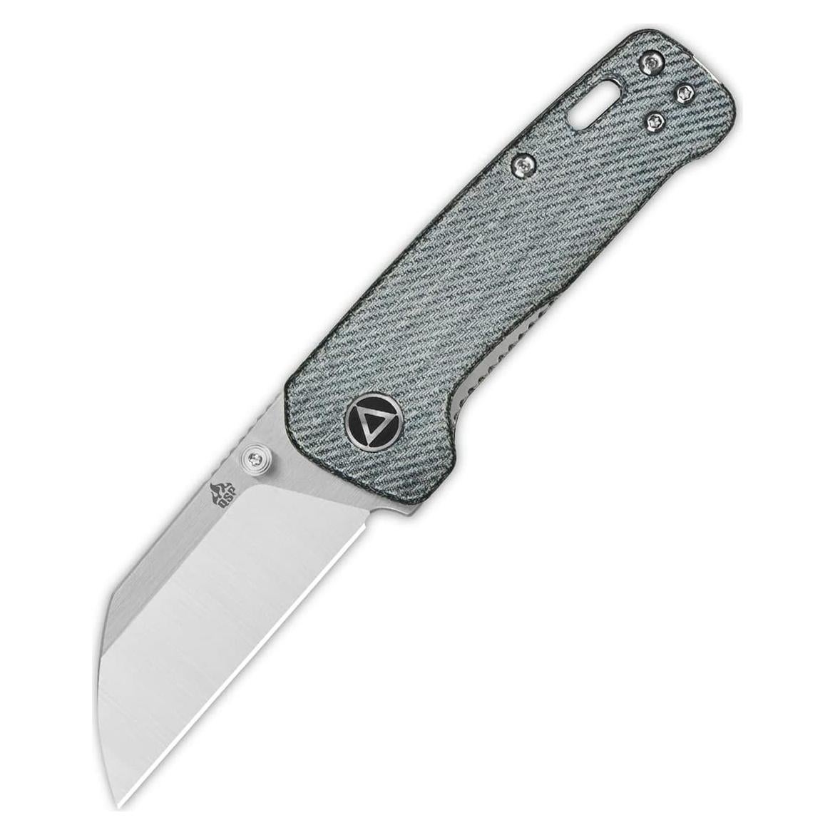 Cuchillo de bolsillo QSP Mini Penguin 14C28N micarta azul