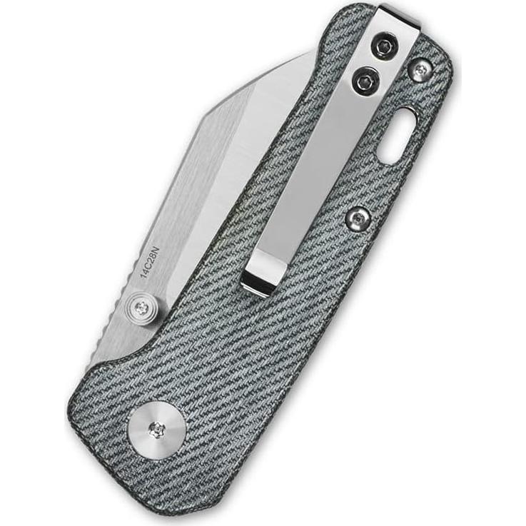 Cuchillo de bolsillo QSP Mini Penguin 14C28N micarta azul