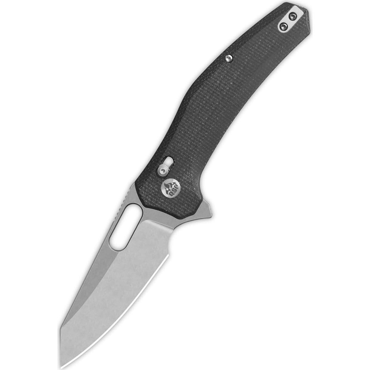 Cuchillo de bolsillo QSP Emu, hoja 14C28N 8.26 cm, plegable