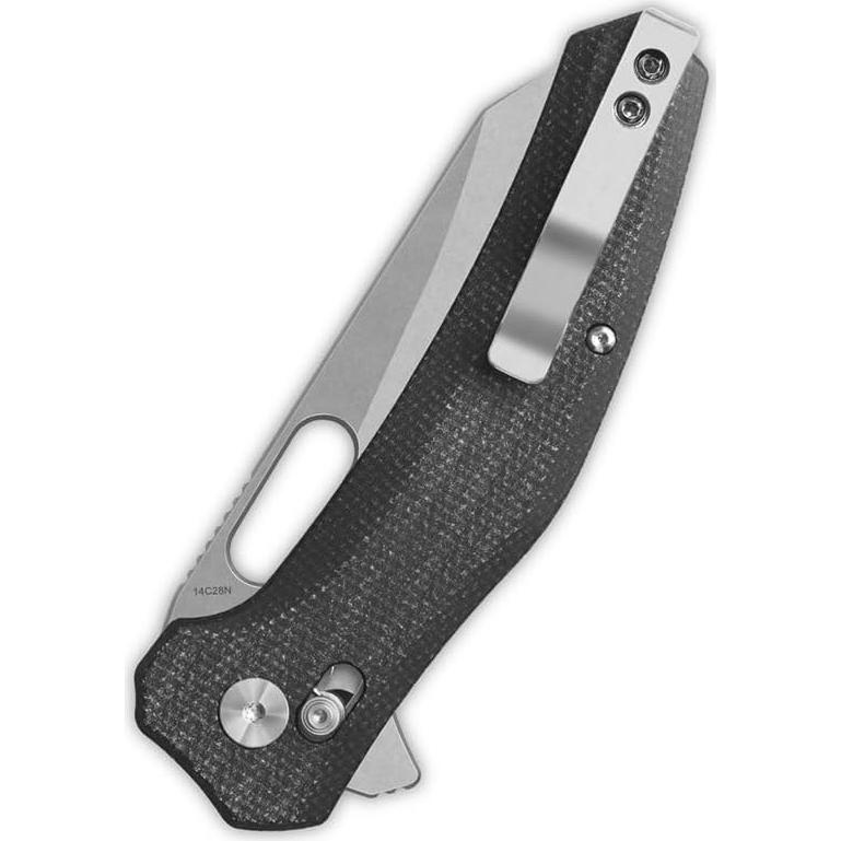 Cuchillo de bolsillo QSP Emu, hoja 14C28N 8.26 cm, plegable