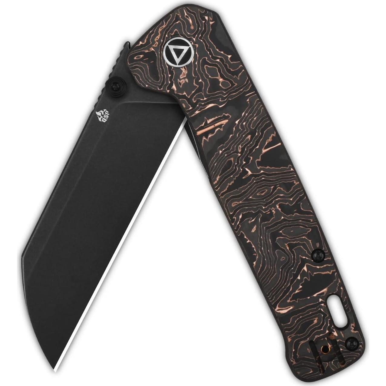 Cuchillo de bolsillo QSP PENGUIN XL, hoja 8.57 cm CPM20CV, titanio