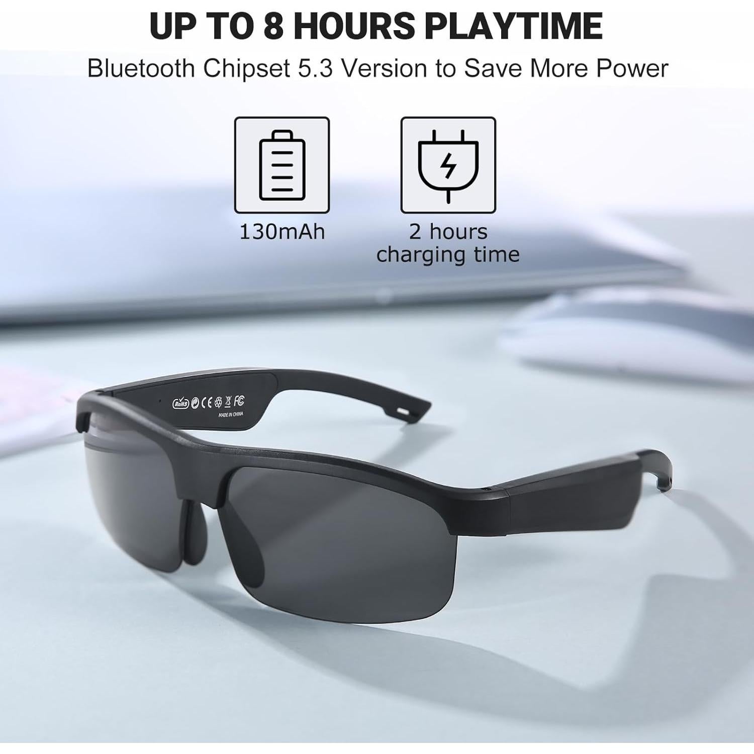 Gafas Inteligentes LVTEL M6 Pro Bluetooth UV400 Polarizadas