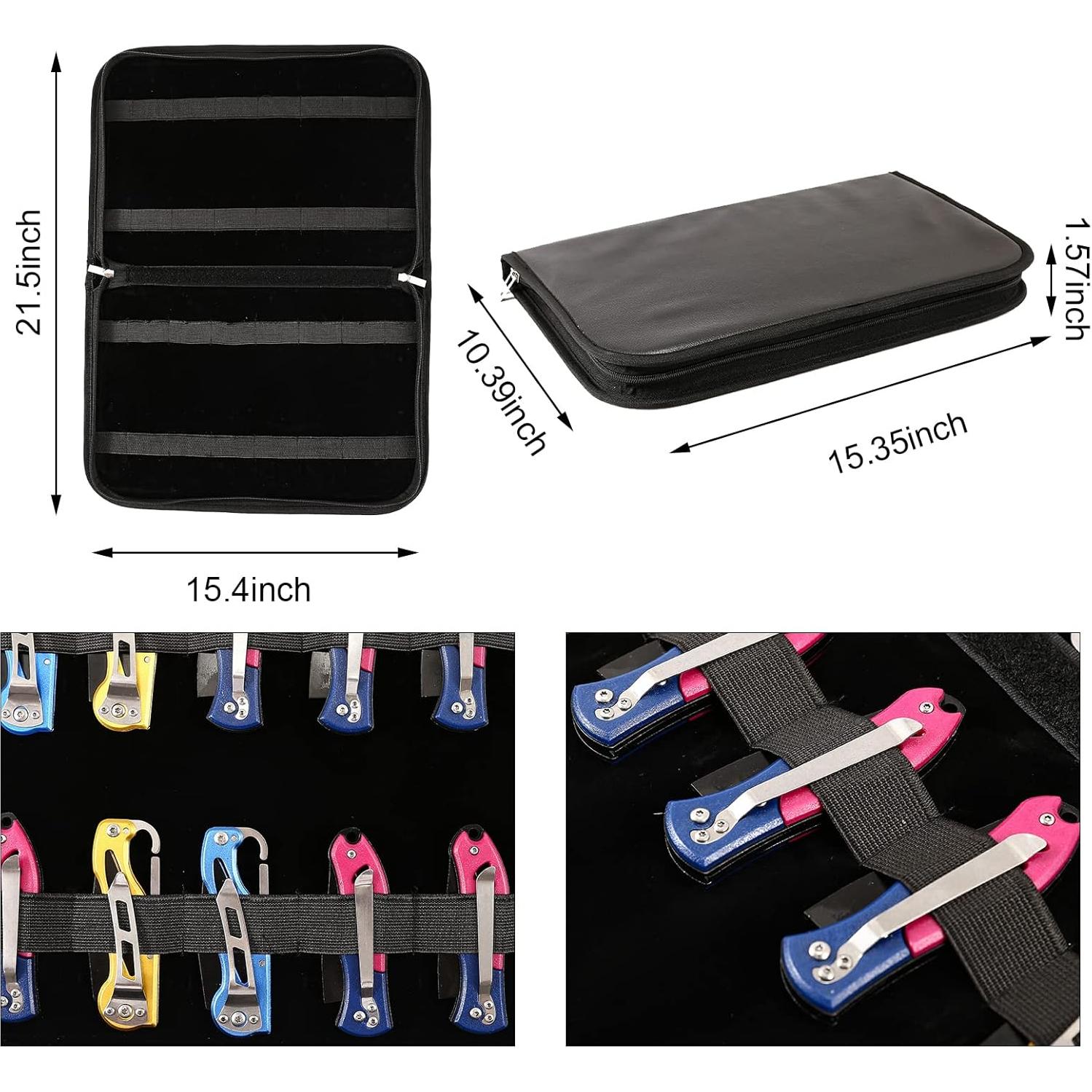 Funda para cuchillos de chef ZhuoLang, 40 ranuras, plegable