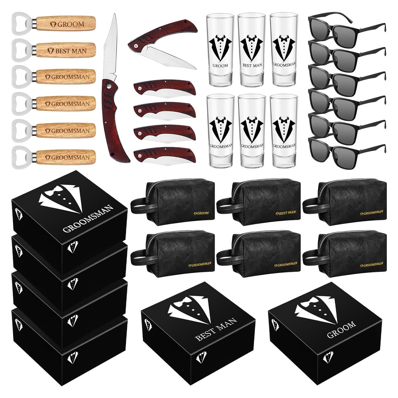 Set de Regalo para Padrinos Yungyan 36 Piezas Negro