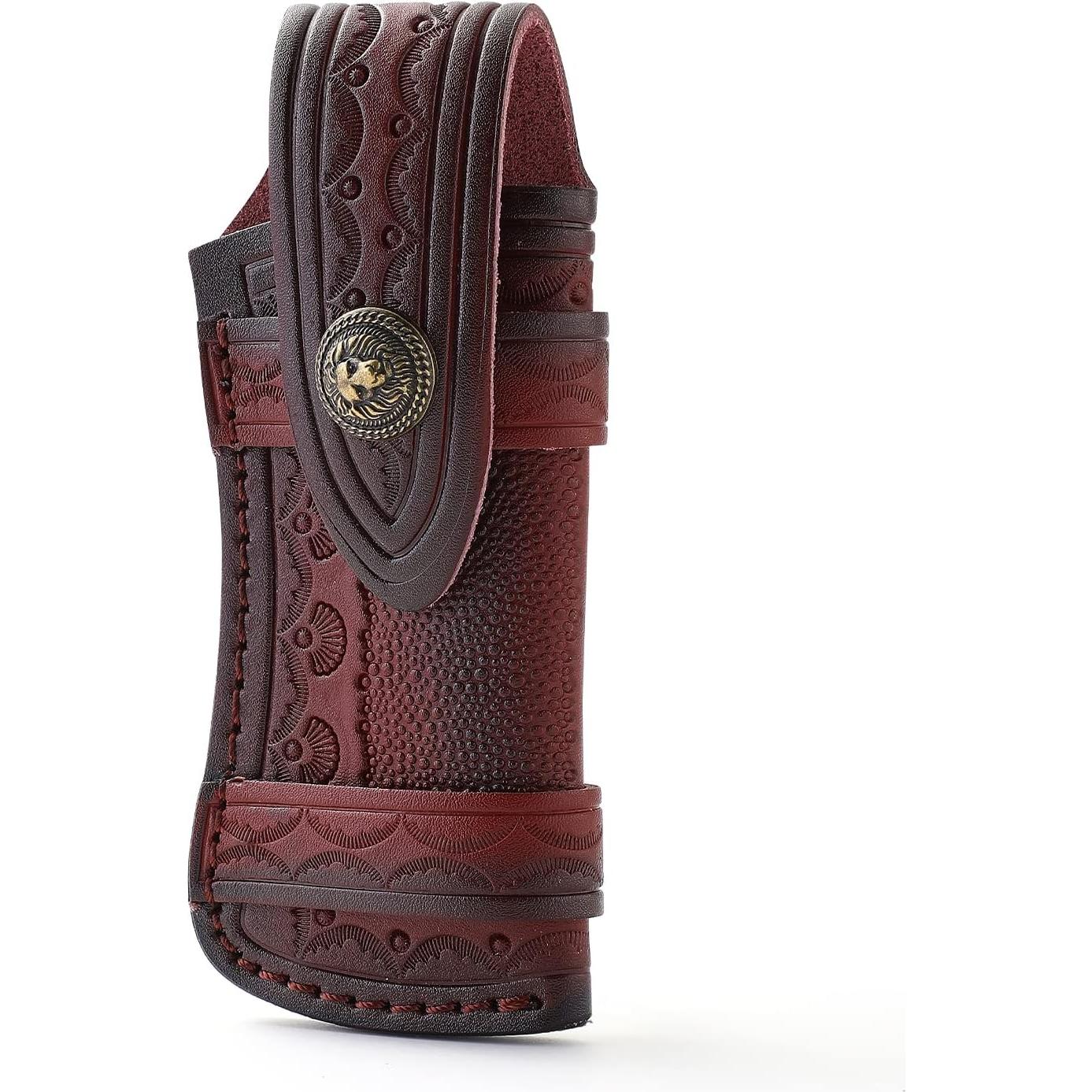 Funda de Cuchillo de Cuero Genérico 15.49 cm Compacta Marrón