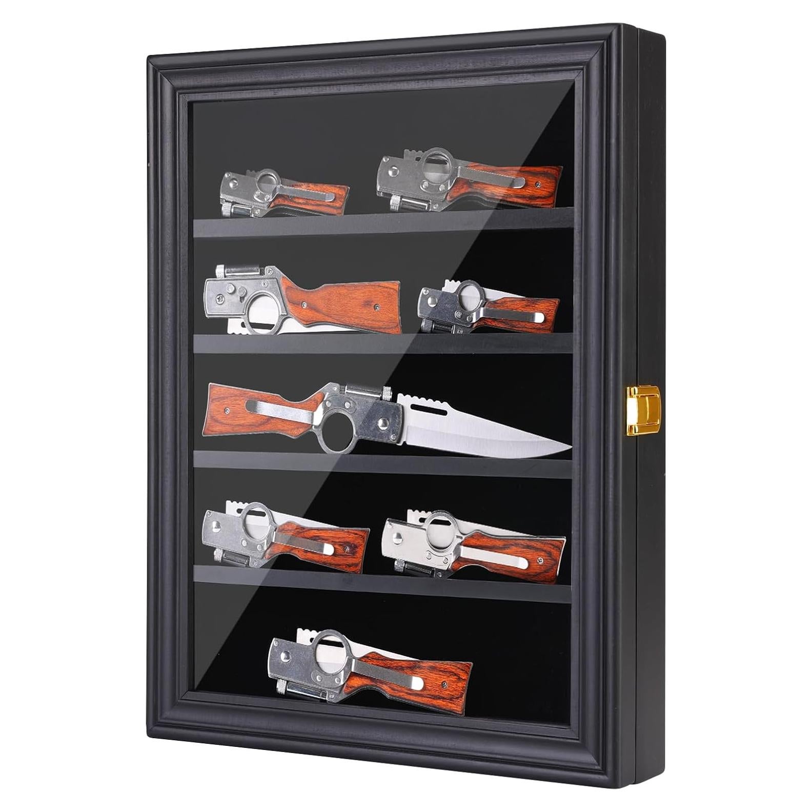 Estuche de Exhibición de Cuchillos LIUYALO 5 Estantes Montaje Pared