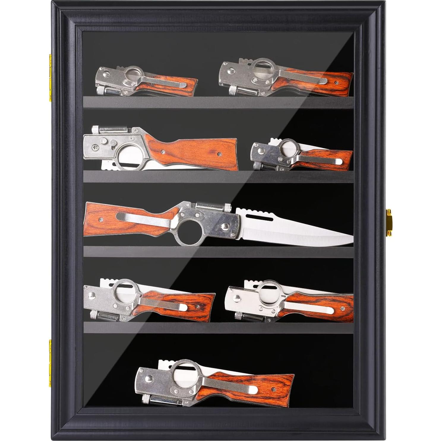 Estuche de Exhibición de Cuchillos LIUYALO 5 Estantes Montaje Pared