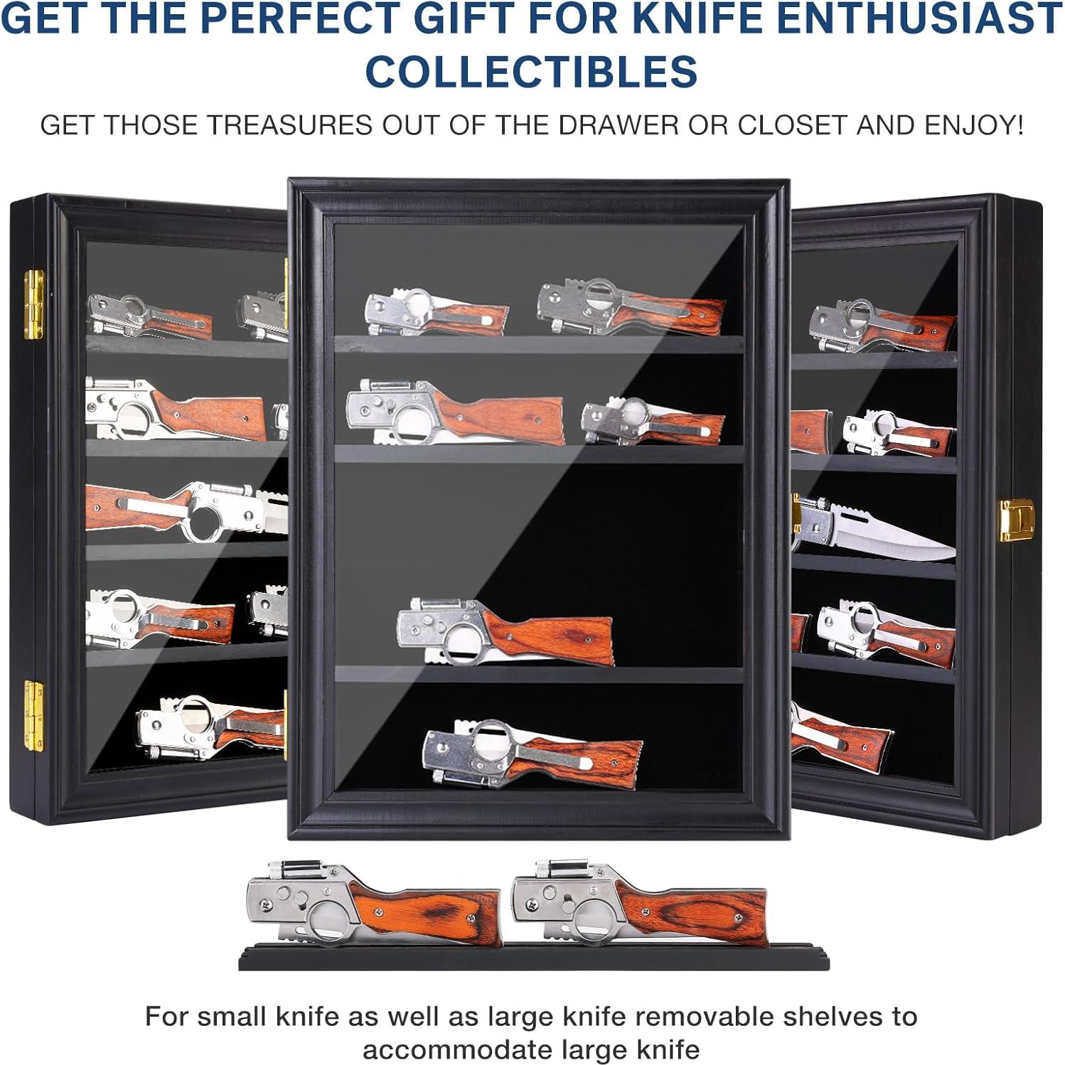 Estuche de Exhibición de Cuchillos LIUYALO 5 Estantes Montaje Pared