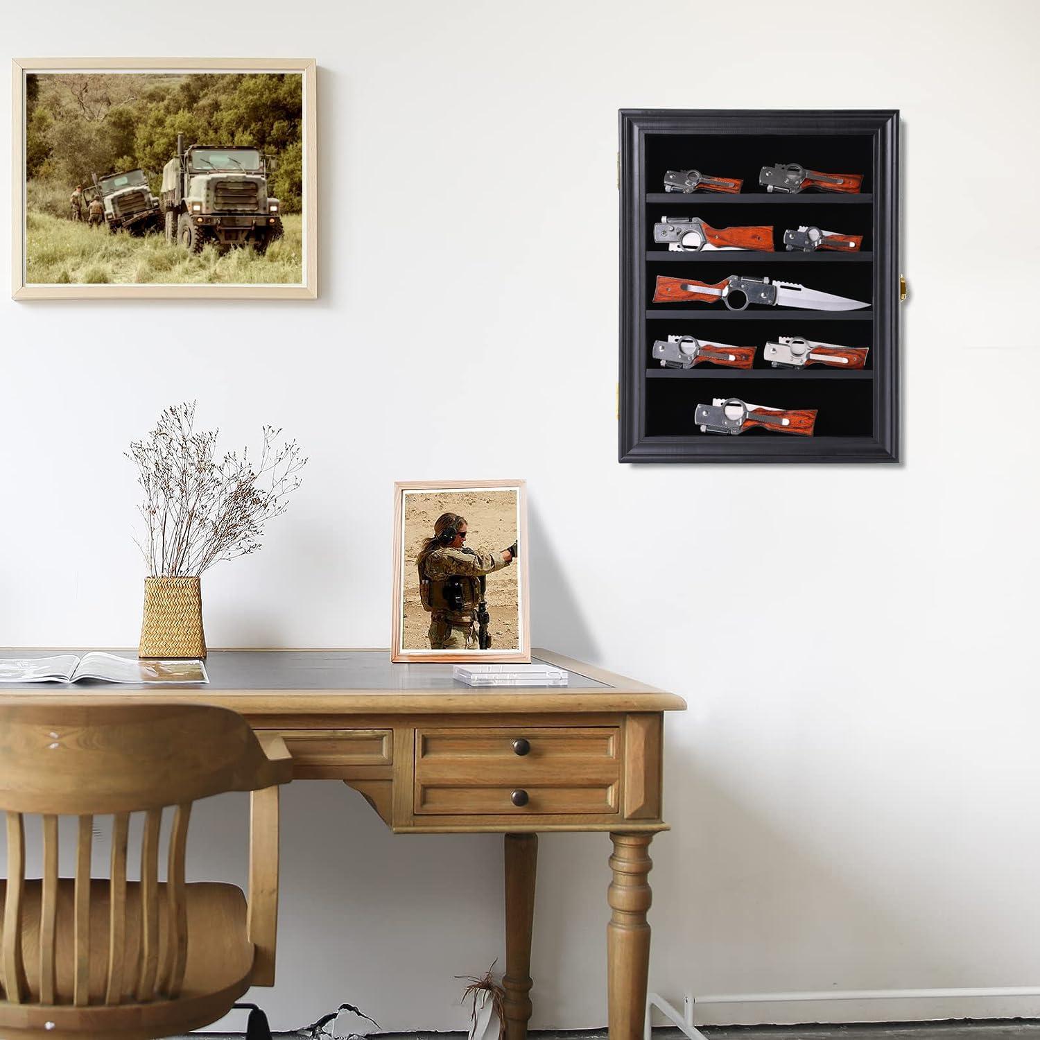 Estuche de Exhibición de Cuchillos LIUYALO 5 Estantes Montaje Pared