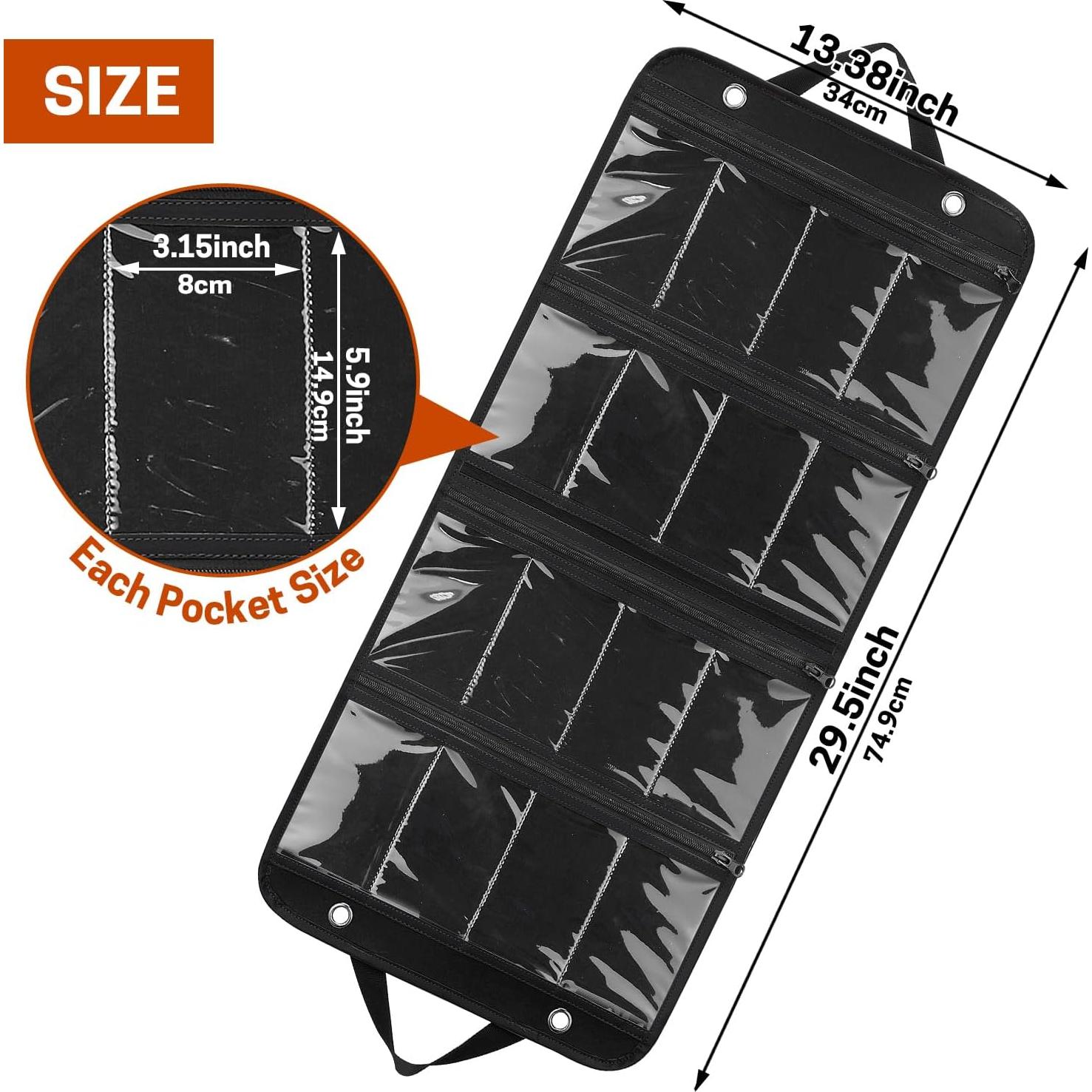 Bolsa de Exhibición de Cuchillos SWISSELITE, Fieltro, 16 Compartimentos