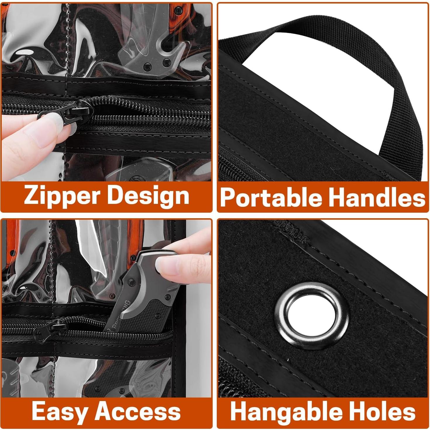 Bolsa de Exhibición de Cuchillos SWISSELITE, Fieltro, 16 Compartimentos