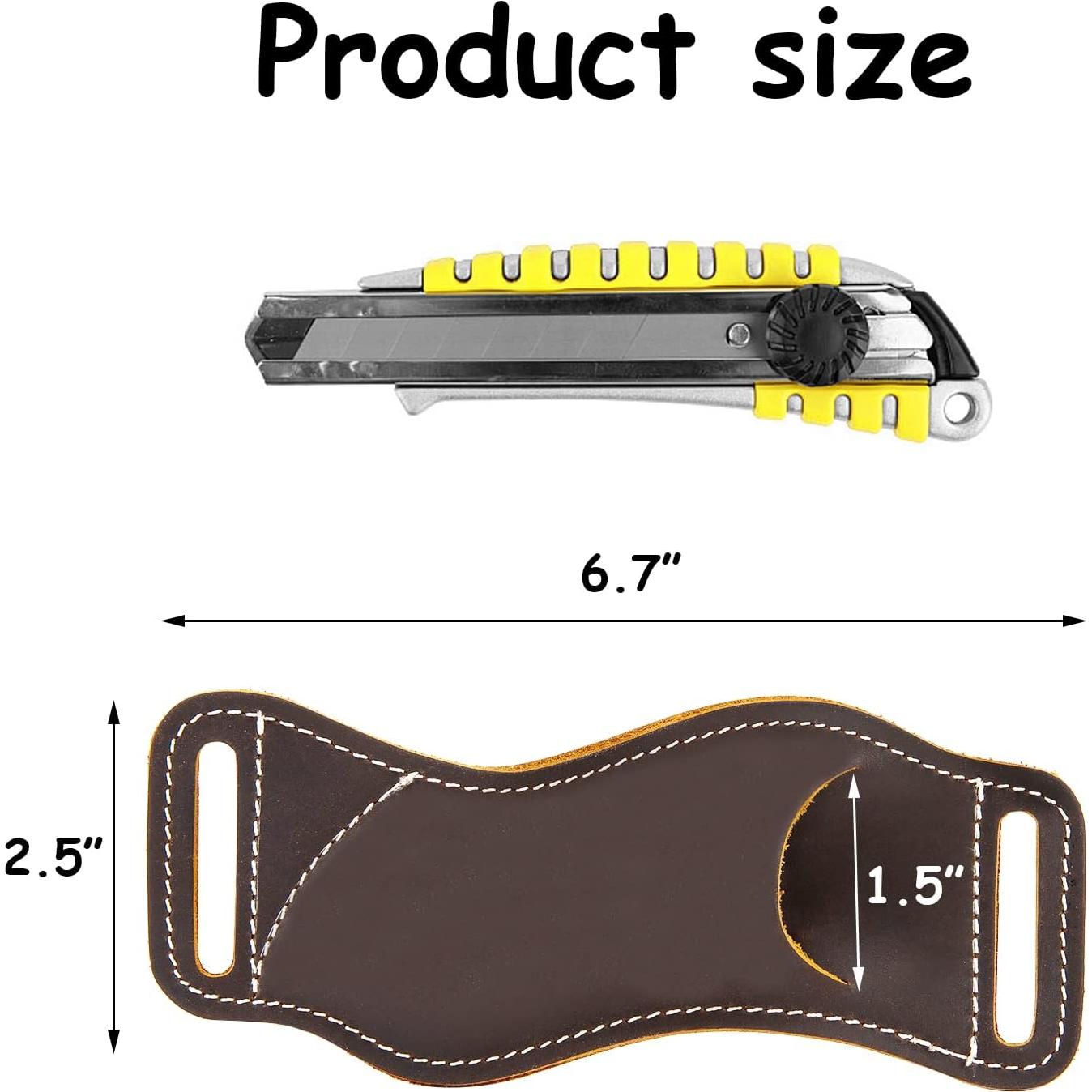 Funda de Cuchillo de Cuero Qchengsan 17x6.4 cm para Cinturón