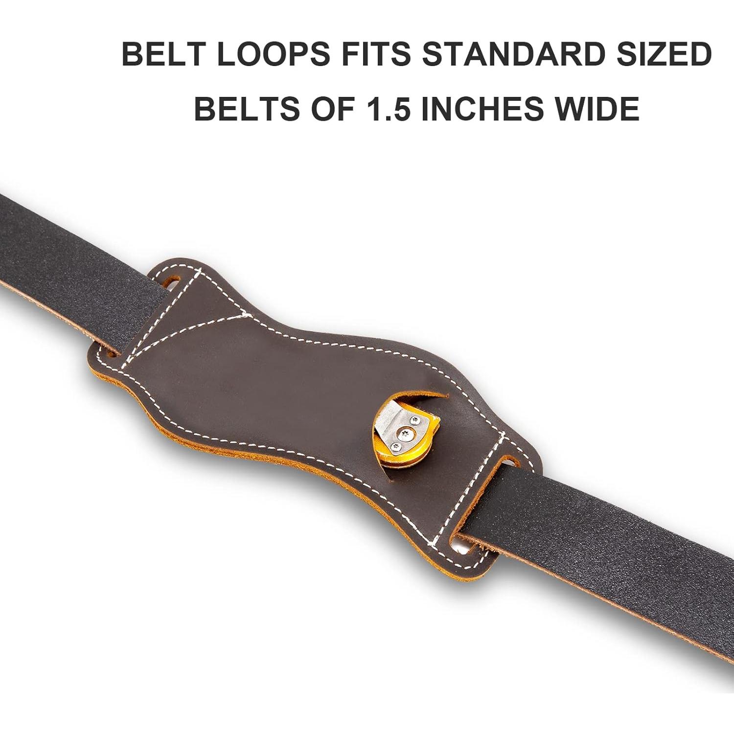 Funda de Cuchillo de Cuero Qchengsan 17x6.4 cm para Cinturón