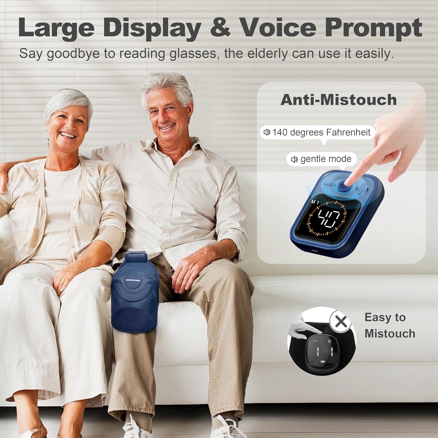 Masajeador de Rodilla Inalámbrico KingPavonini con Calor