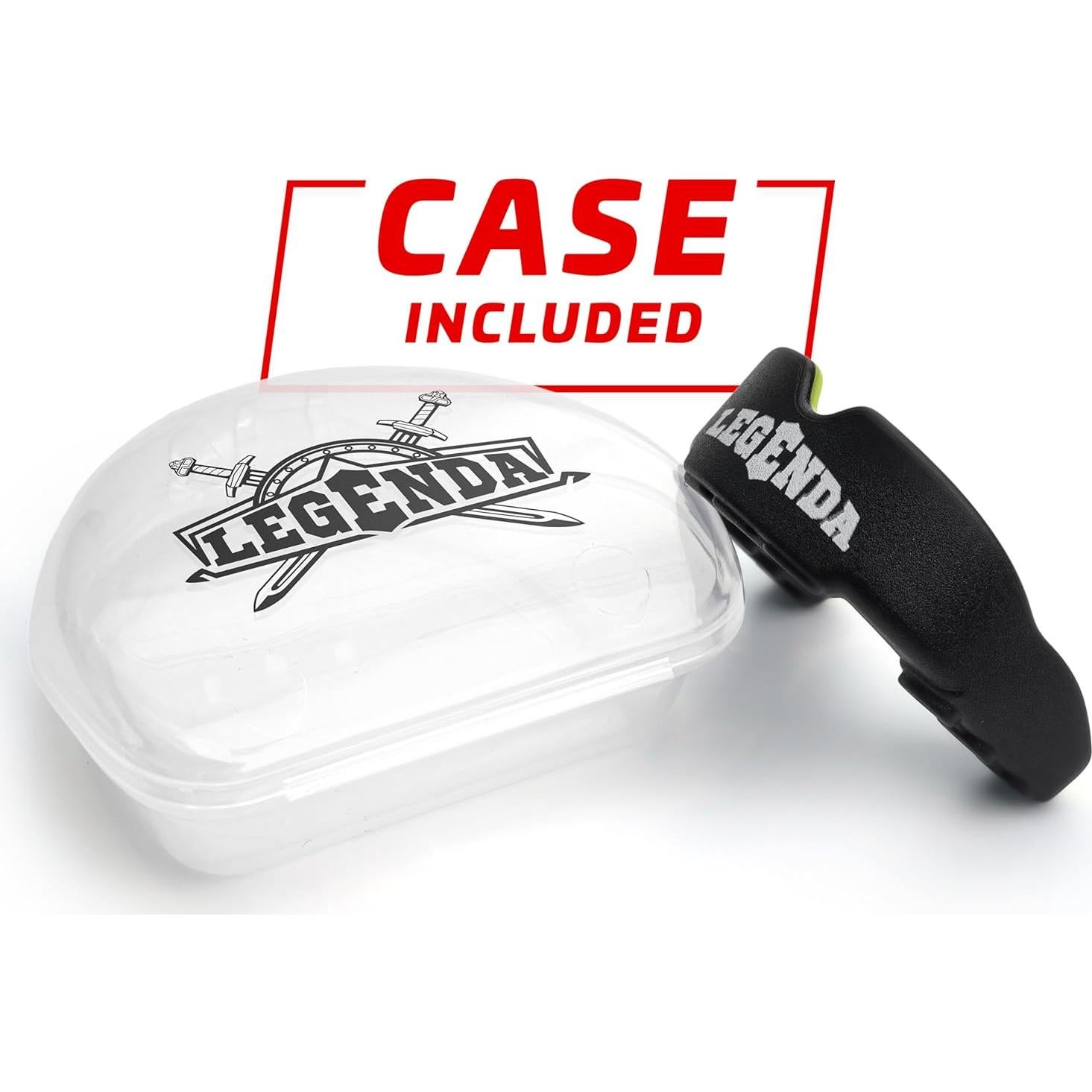 Protector Bucal Profesional Legenda Niños Negro-Verde 8.89cm