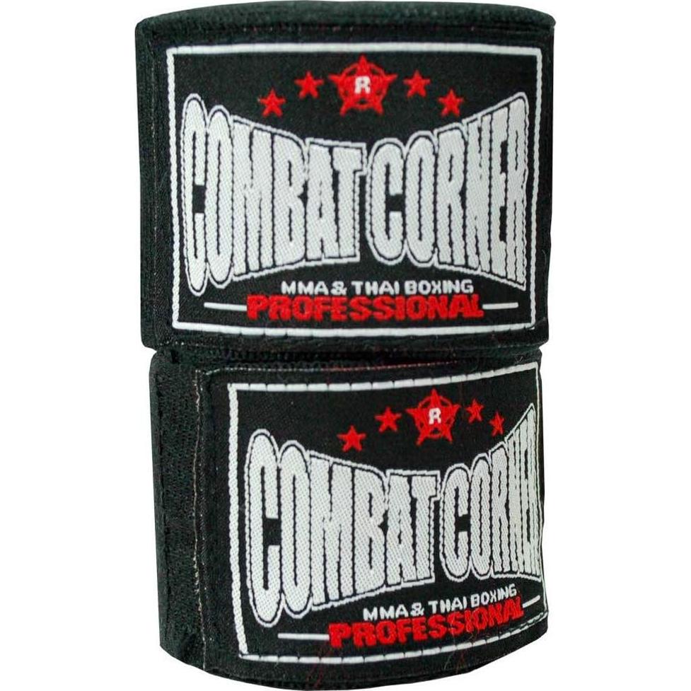 Envolturas de Mano Boxeo Combat Corner 180 cm Negro