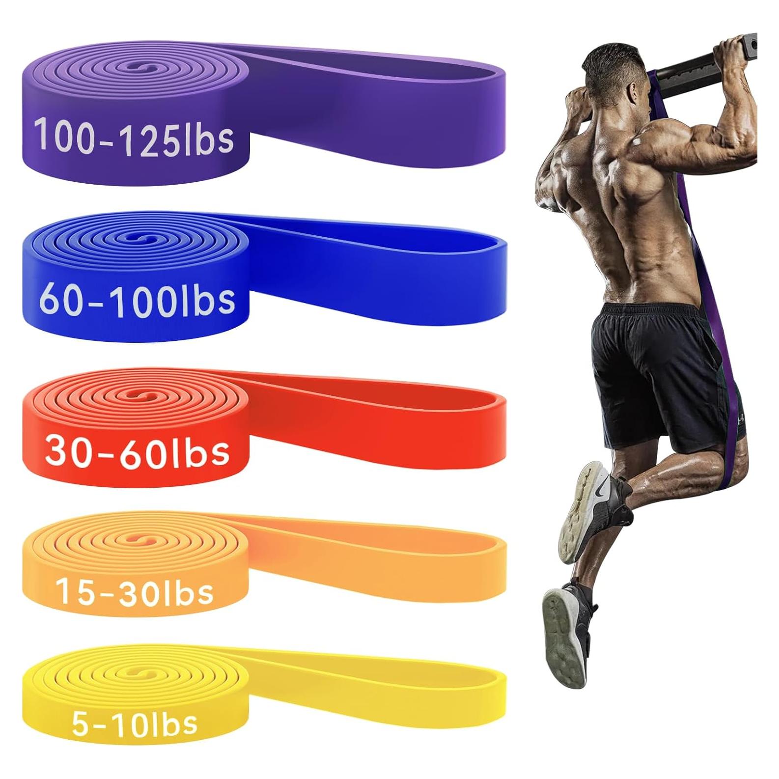 HAPBEAR Conjunto de 5 Bandas de Asistencia para Dominadas 1.1kg