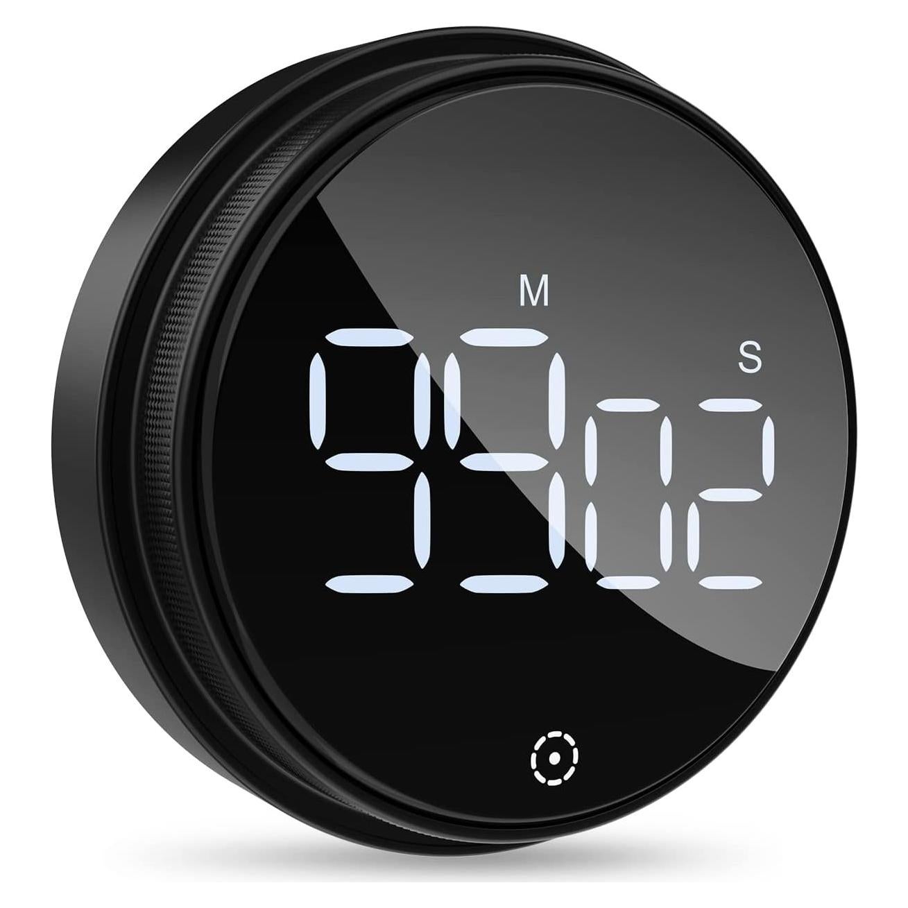 Temporizador Digital Magnético Ankilo Negro con Pantalla LED