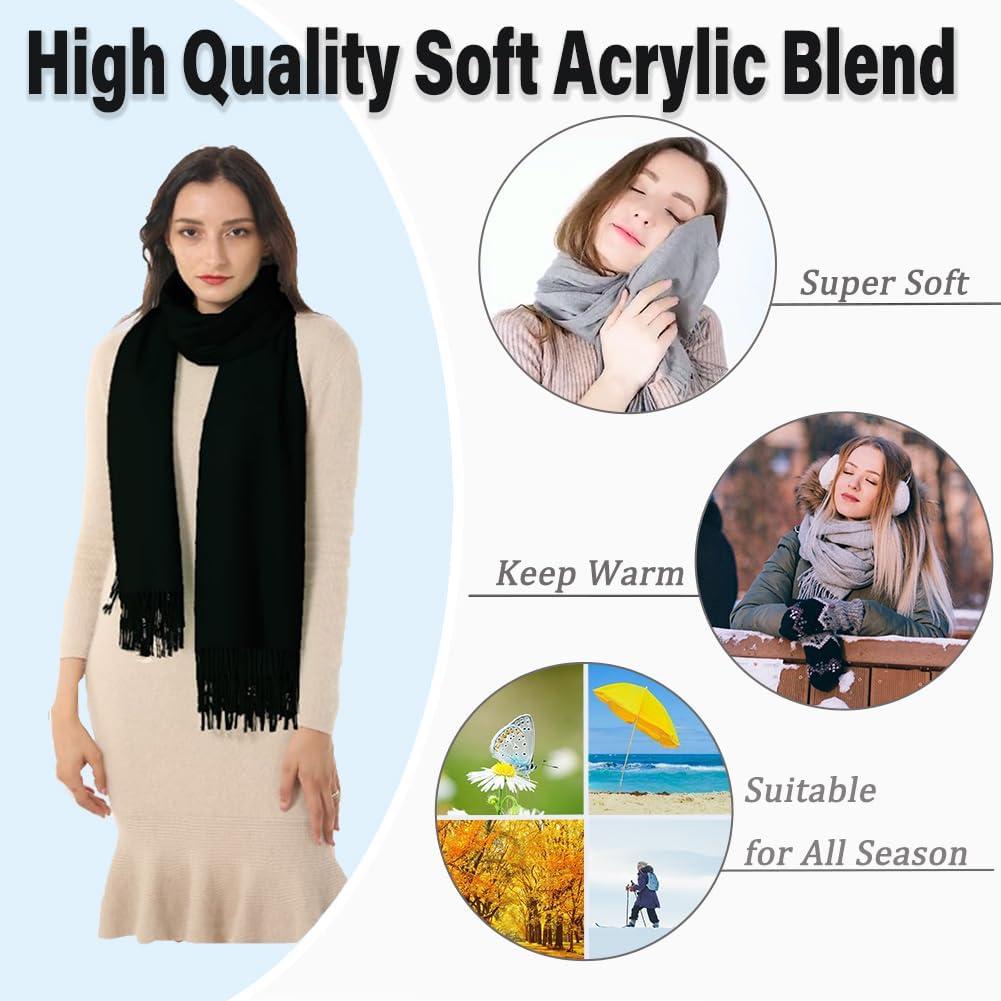 Bufanda Pashmina TwoYek para Mujeres 200x71 cm 2 Colores