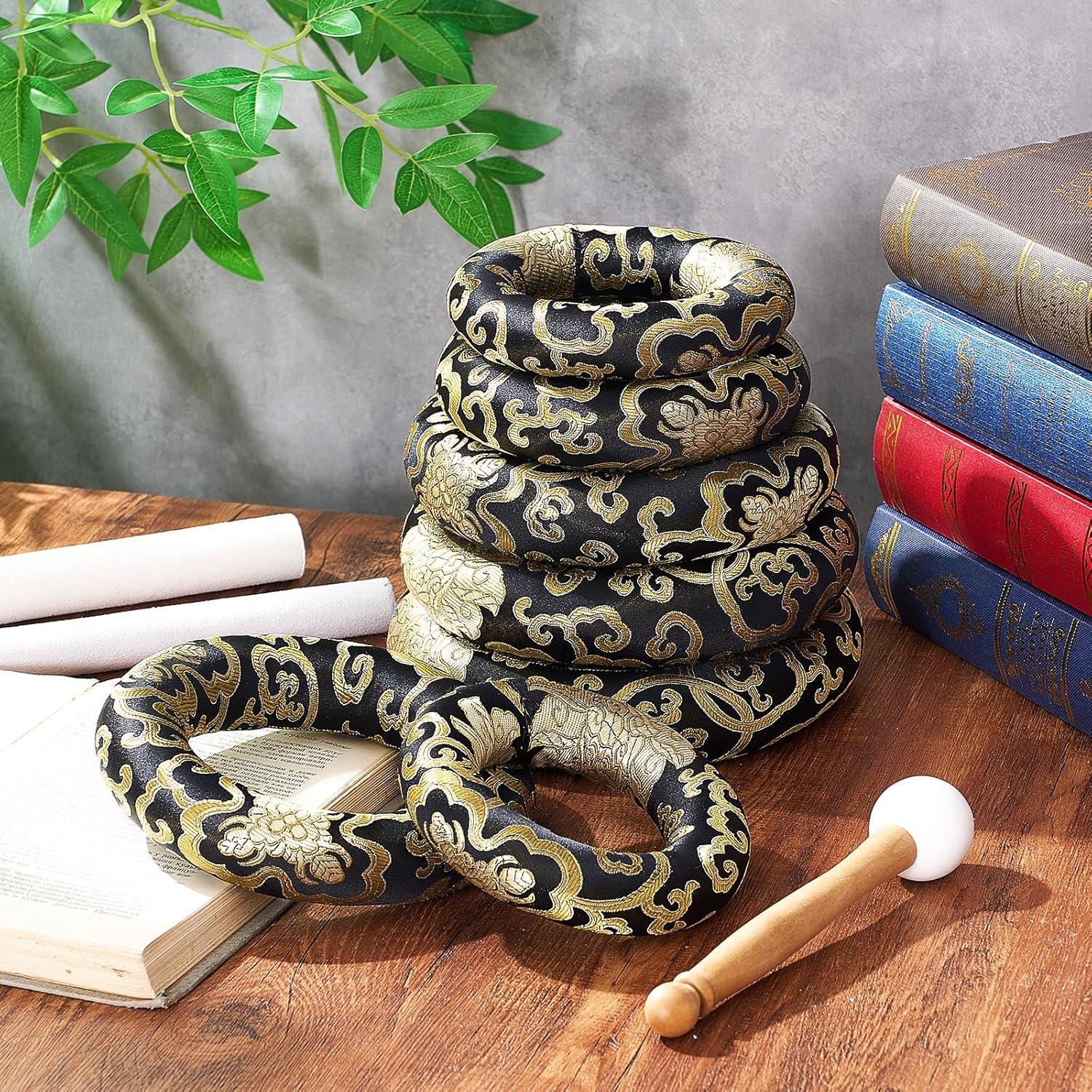 Juego de 10 Piezas Cojines y Mazos para Cuencos Cantores