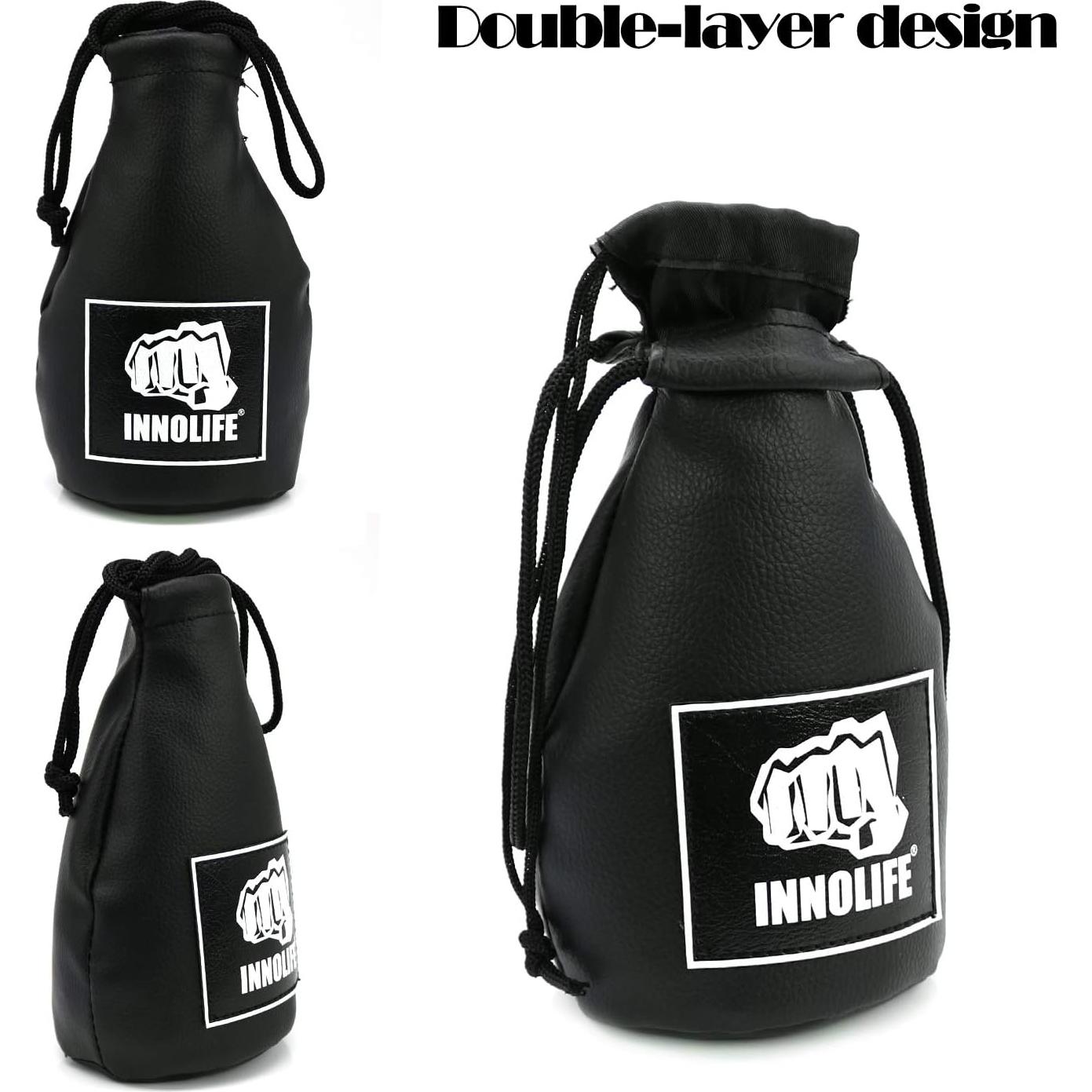 Bolsa de Esquiva de Boxeo INNOLIFE 11.4x18.5cm PU Negro