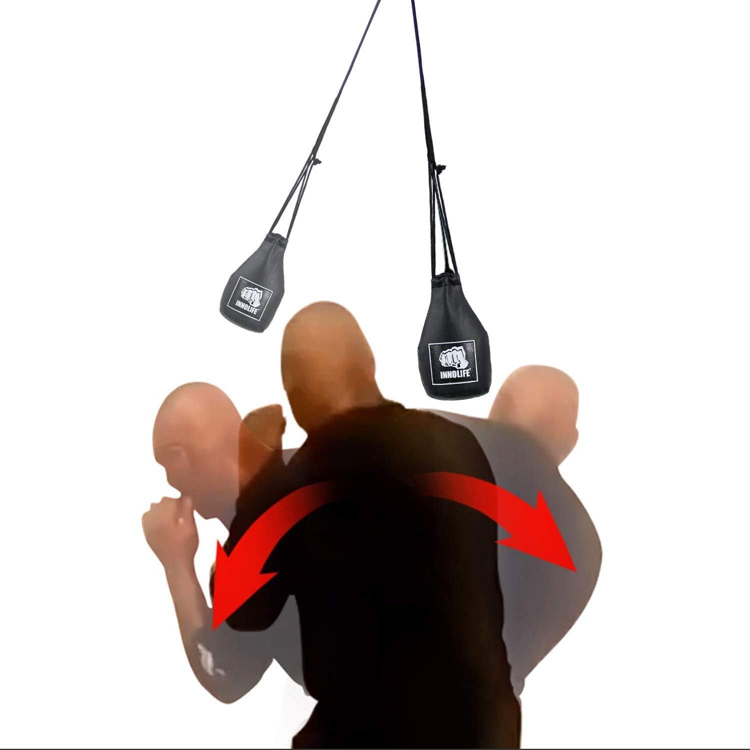 Bolsa de Esquiva de Boxeo INNOLIFE 11.4x18.5cm PU Negro