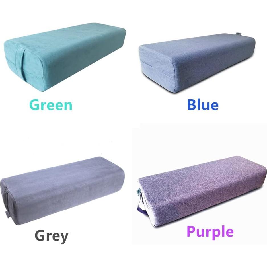 Almohada de Yoga NGT - Cojín Rectangular Lavable 60x25cm