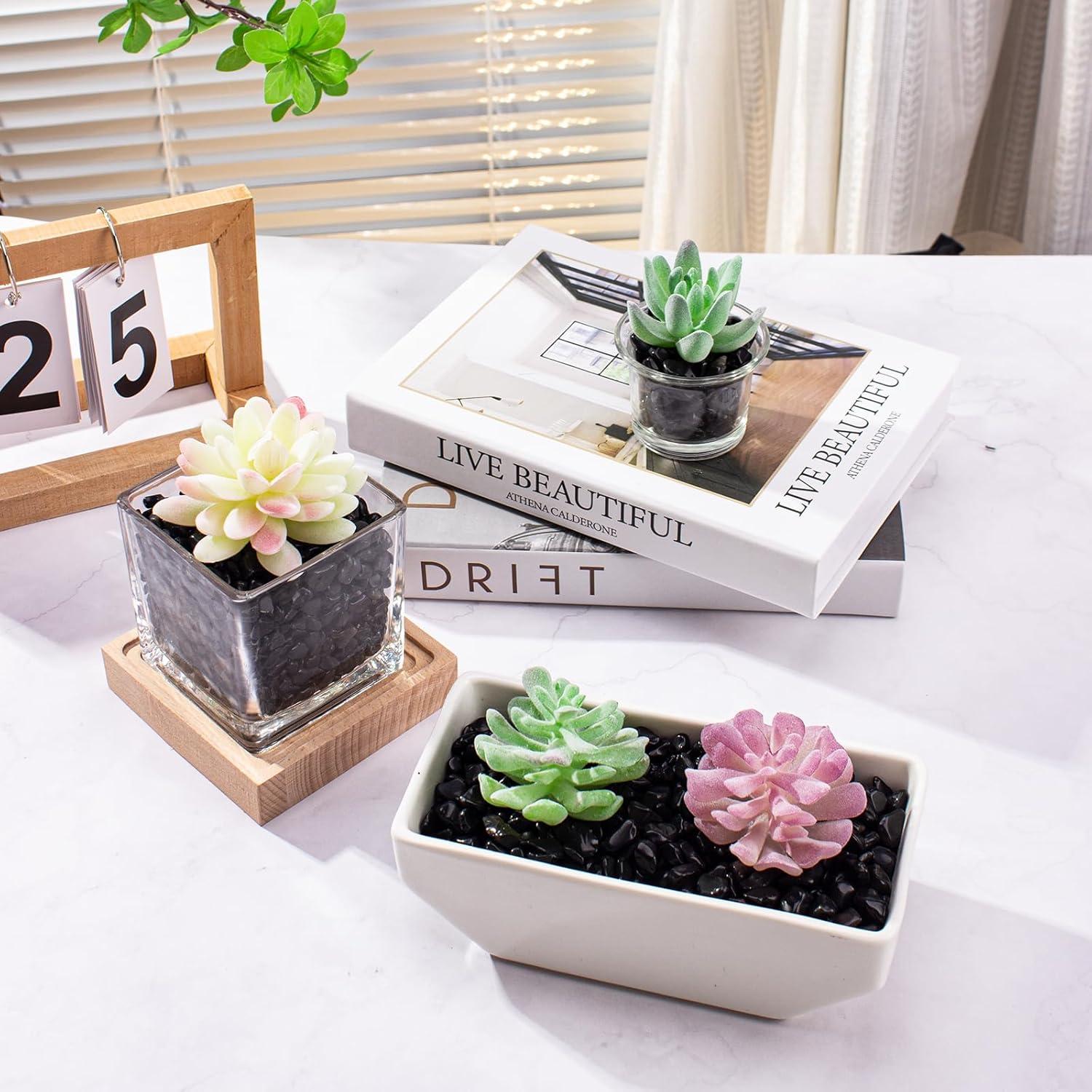 Grava Negra para Acuario EZEELAI 0.5 Kg 5-7mm Chips Naturales