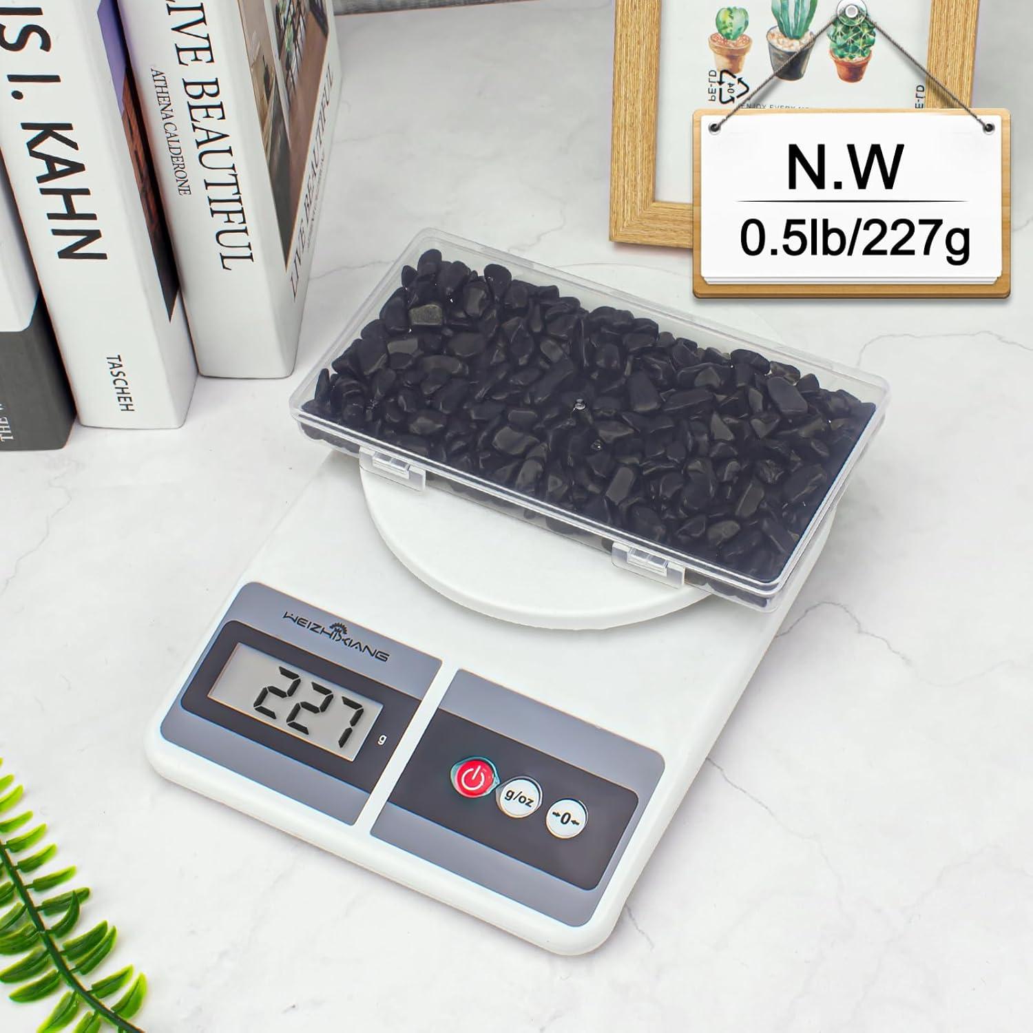 Grava Negra para Acuario EZEELAI 0.5 Kg 5-7mm Chips Naturales