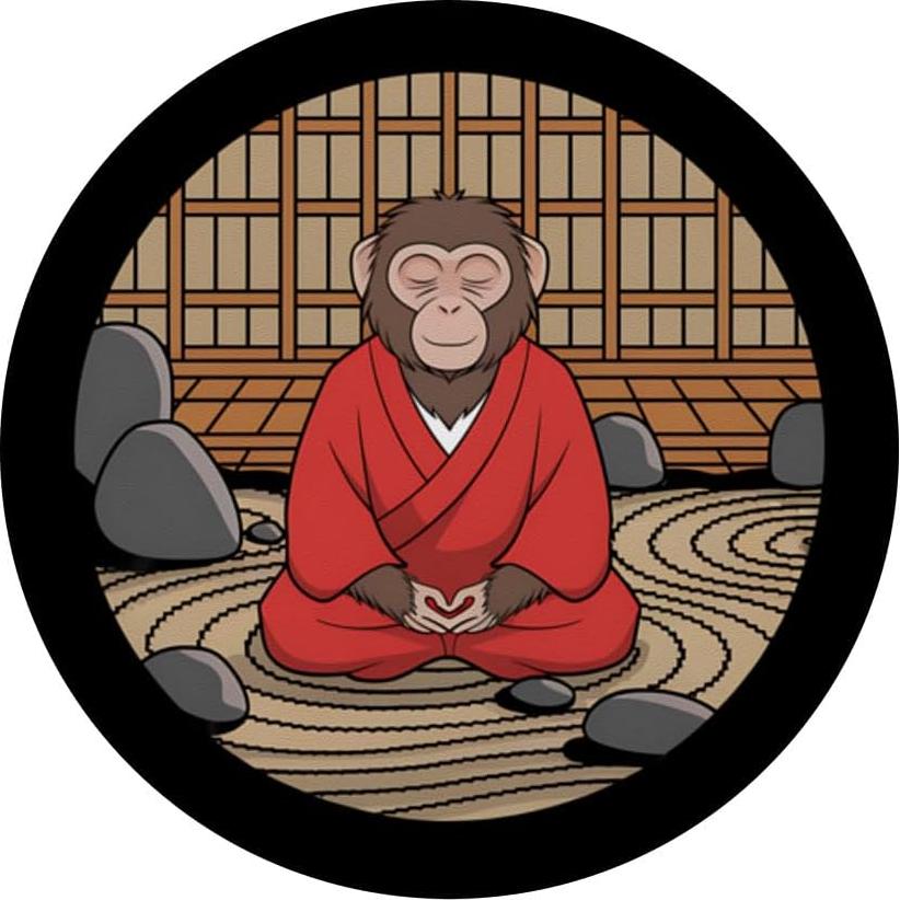 PopSockets Adhesive PopGrip Mono Meditador Jardín Zen