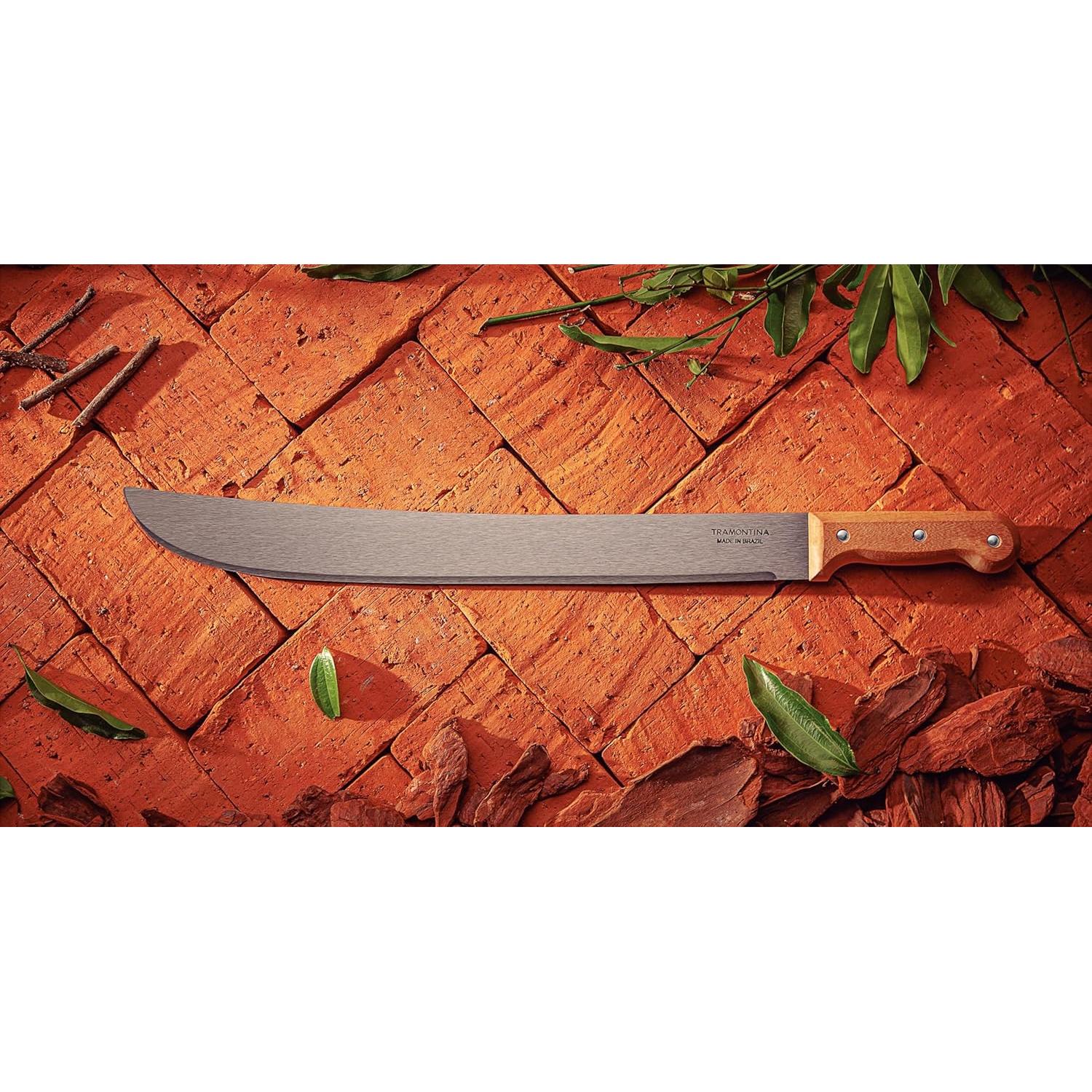 Machete Tramontina 35.56 cm Acero al Carbono Mango Madera