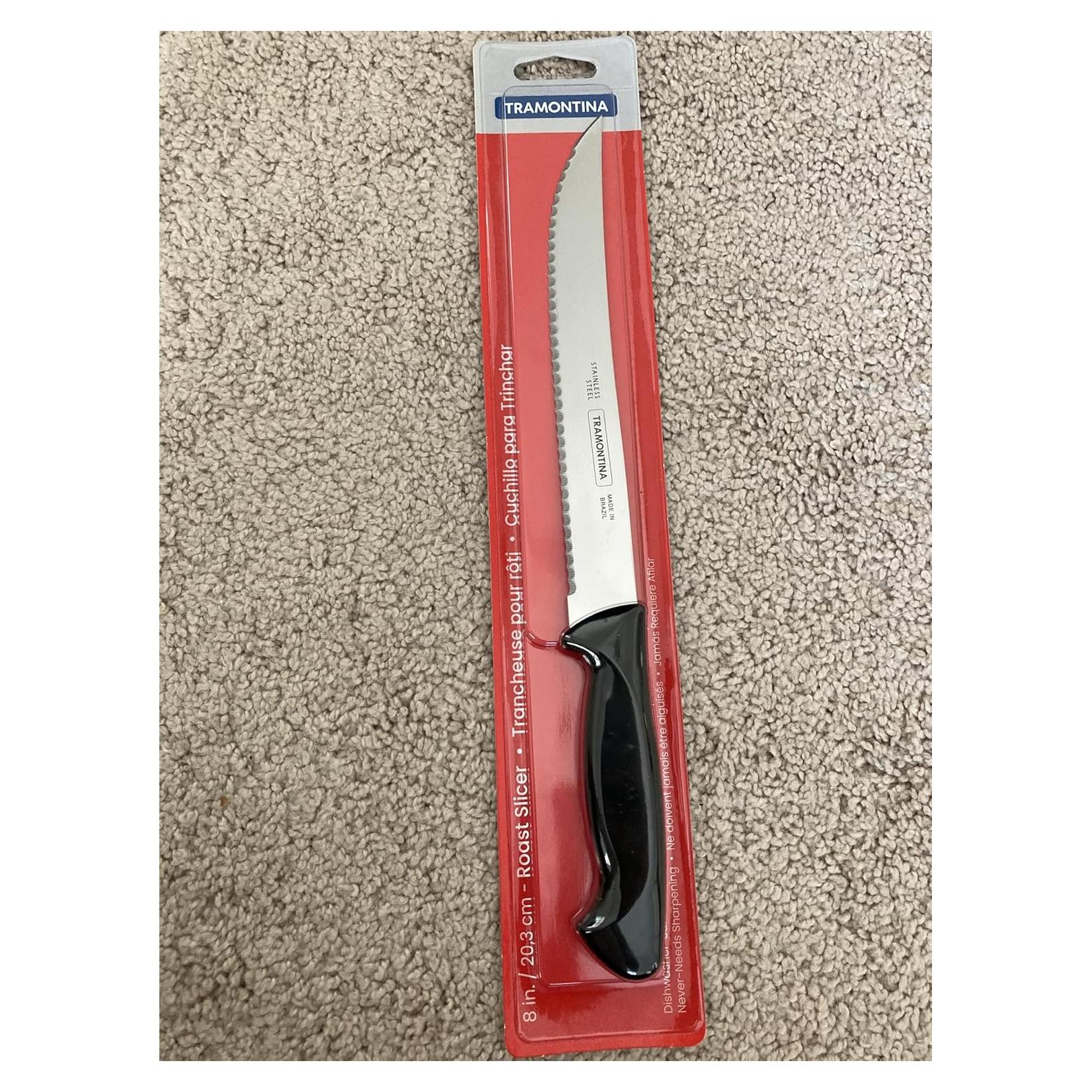 Cuchillo para Rebanar Asados Tramontina 20.32 cm Acero Inox