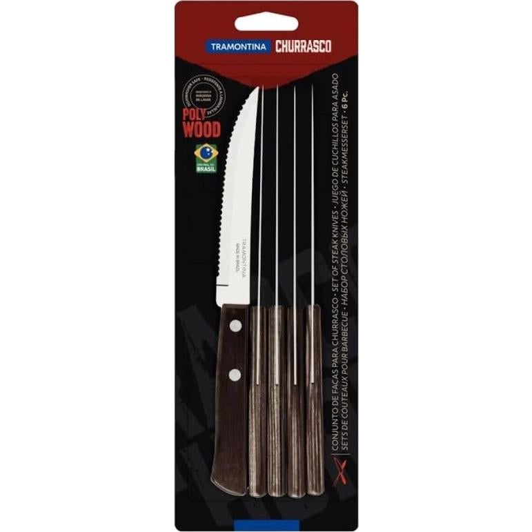 Juego de cuchillos Tramontina 29899/155, acero inoxidable, 4 piezas