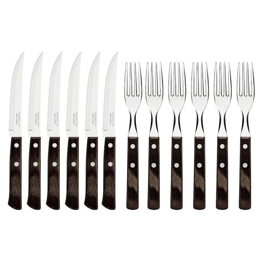 Juego de Cuchillos para Carne Tramontina 12 Piezas Acero Inoxidable